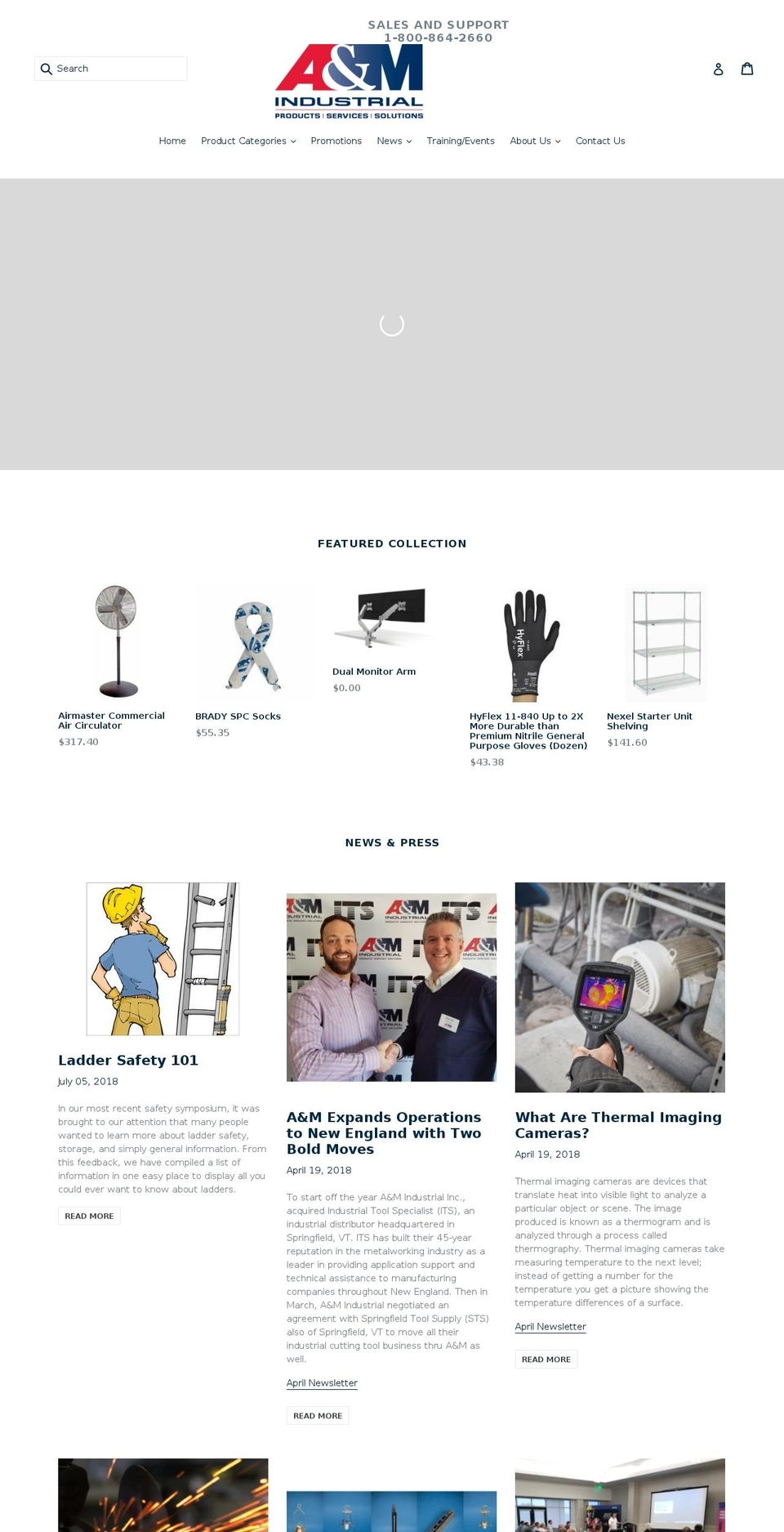 am-ind.com shopify website screenshot