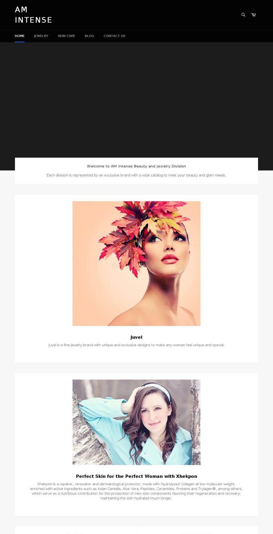 am-intense.com — Shopify storefront screenshot