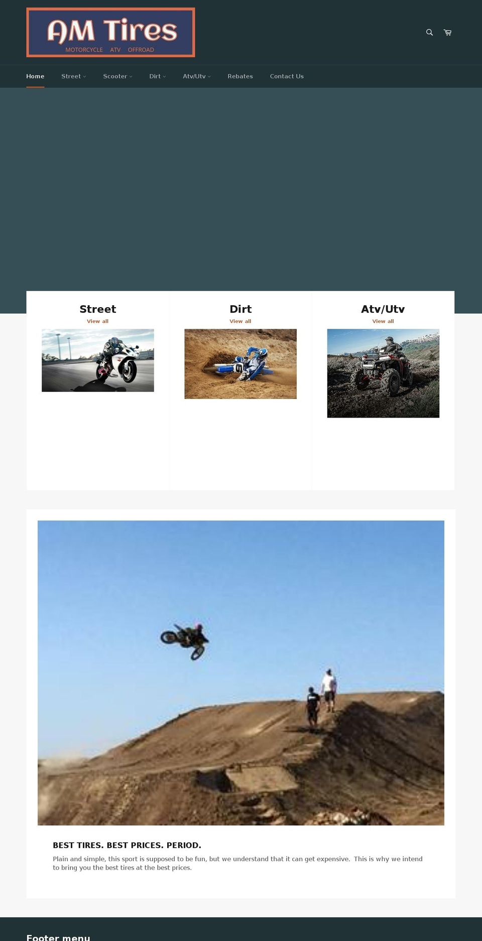 am-tires.com — Shopify storefront screenshot