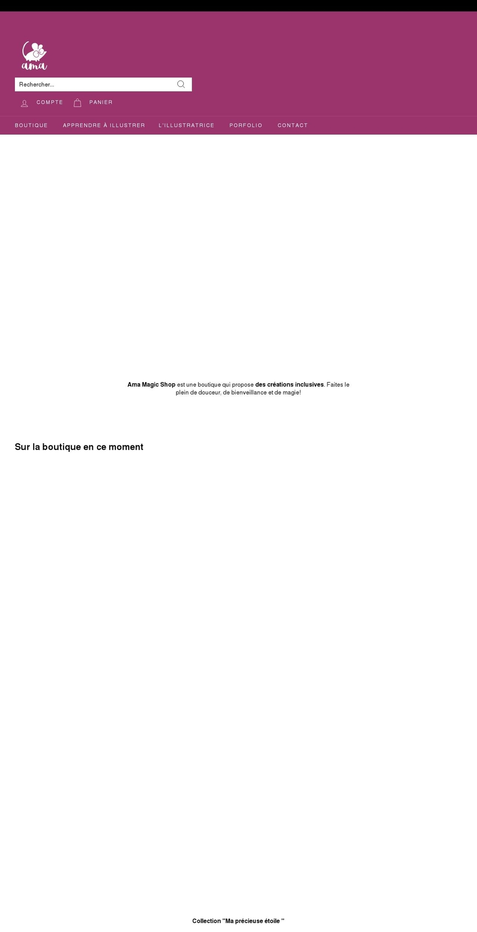 ama-magic-shop.com shopify website screenshot