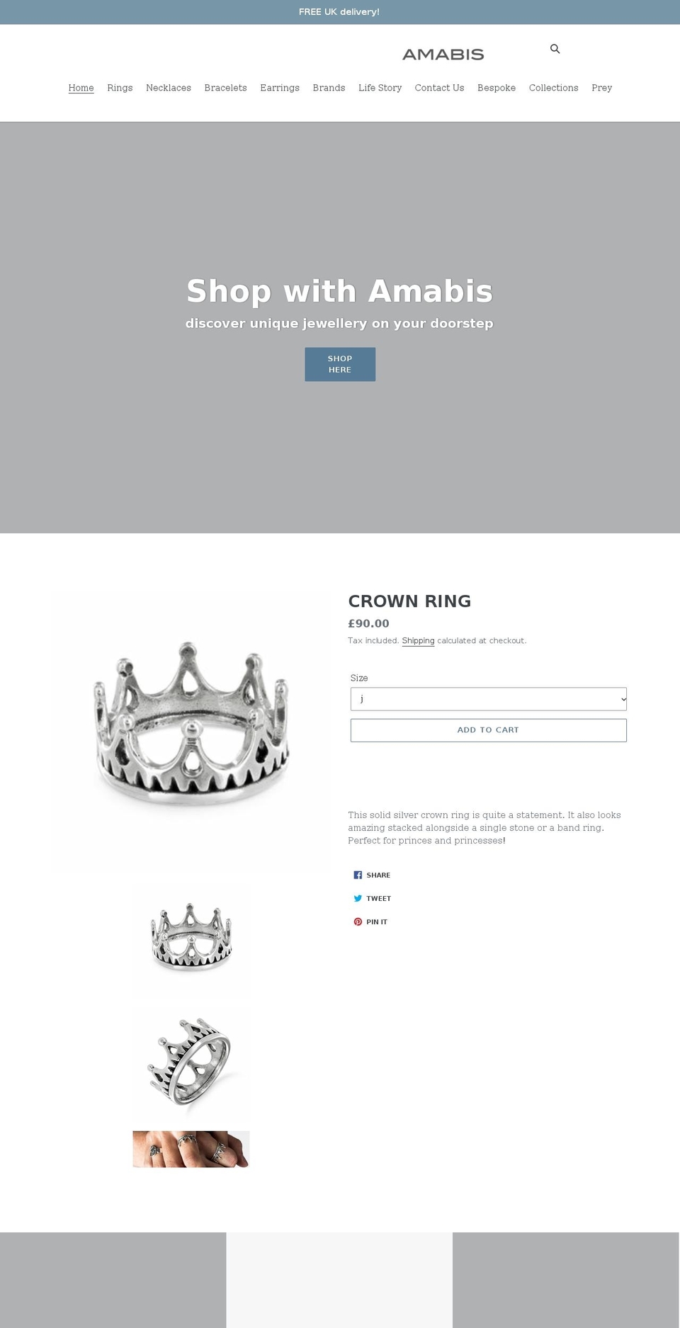 amabis.co.uk shopify website screenshot