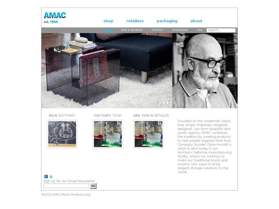 LIVE JAN Shopify theme site example amac1960.com