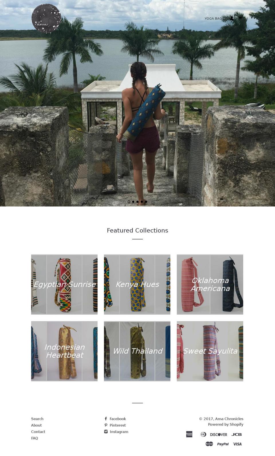amachronicles.com shopify website screenshot