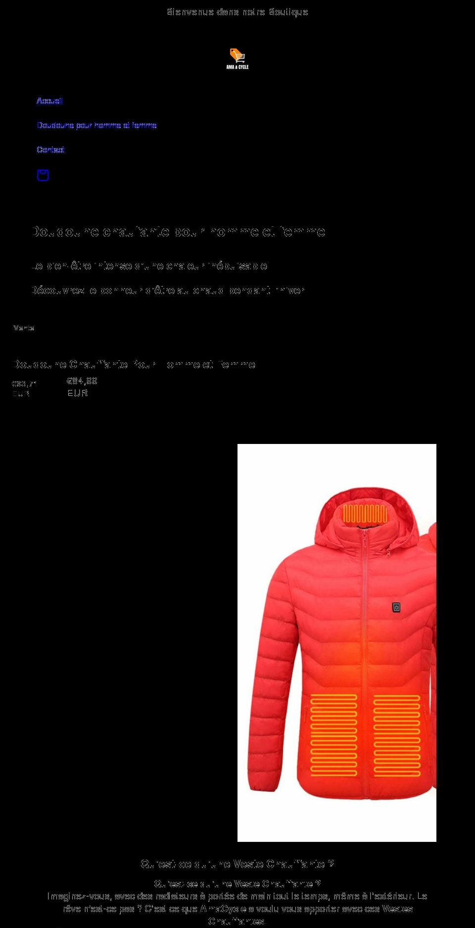 amacycle.net shopify website screenshot