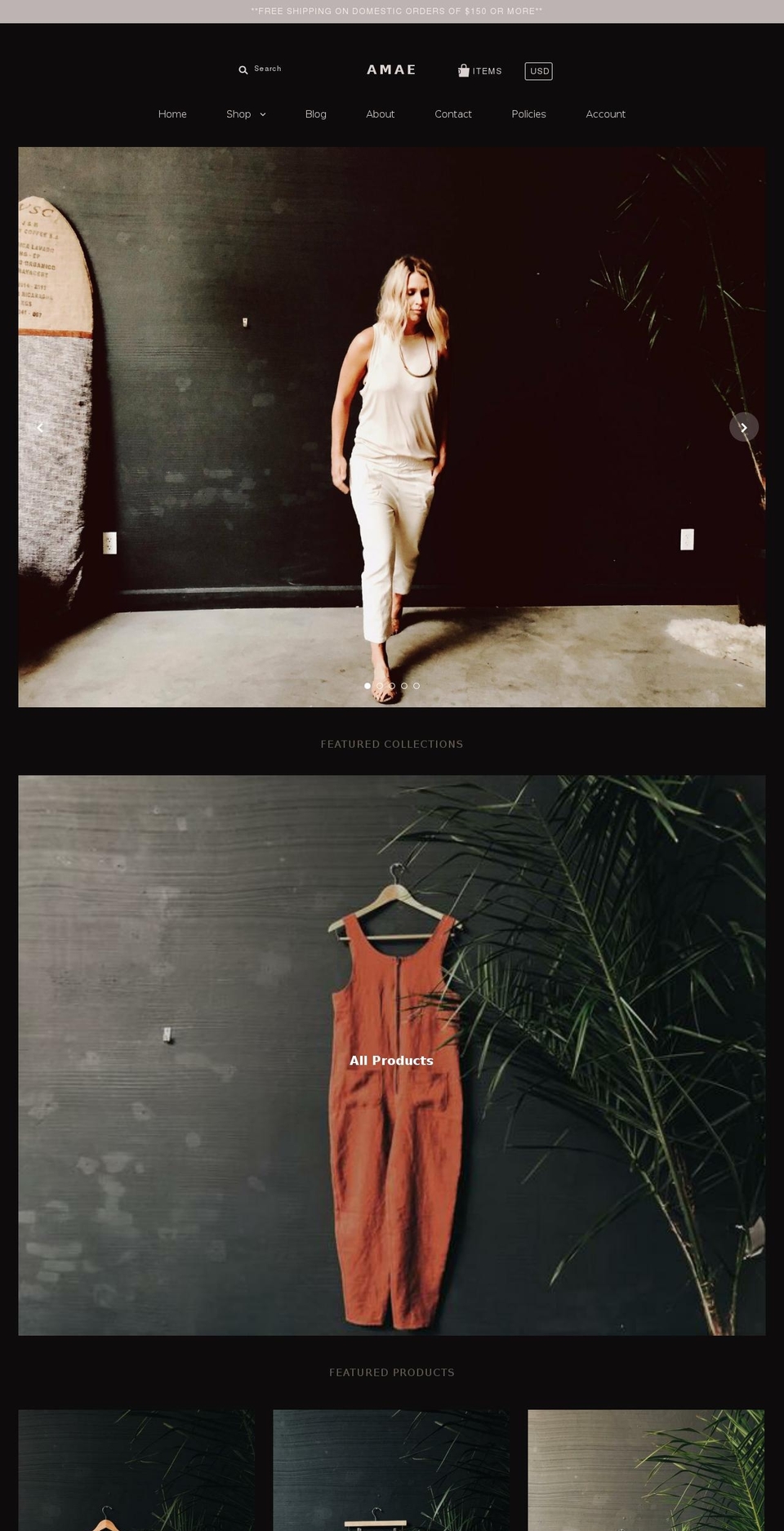 amae-co.com — Shopify storefront screenshot