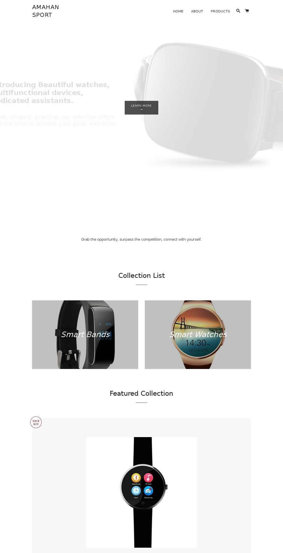 amahan.com shopify website screenshot