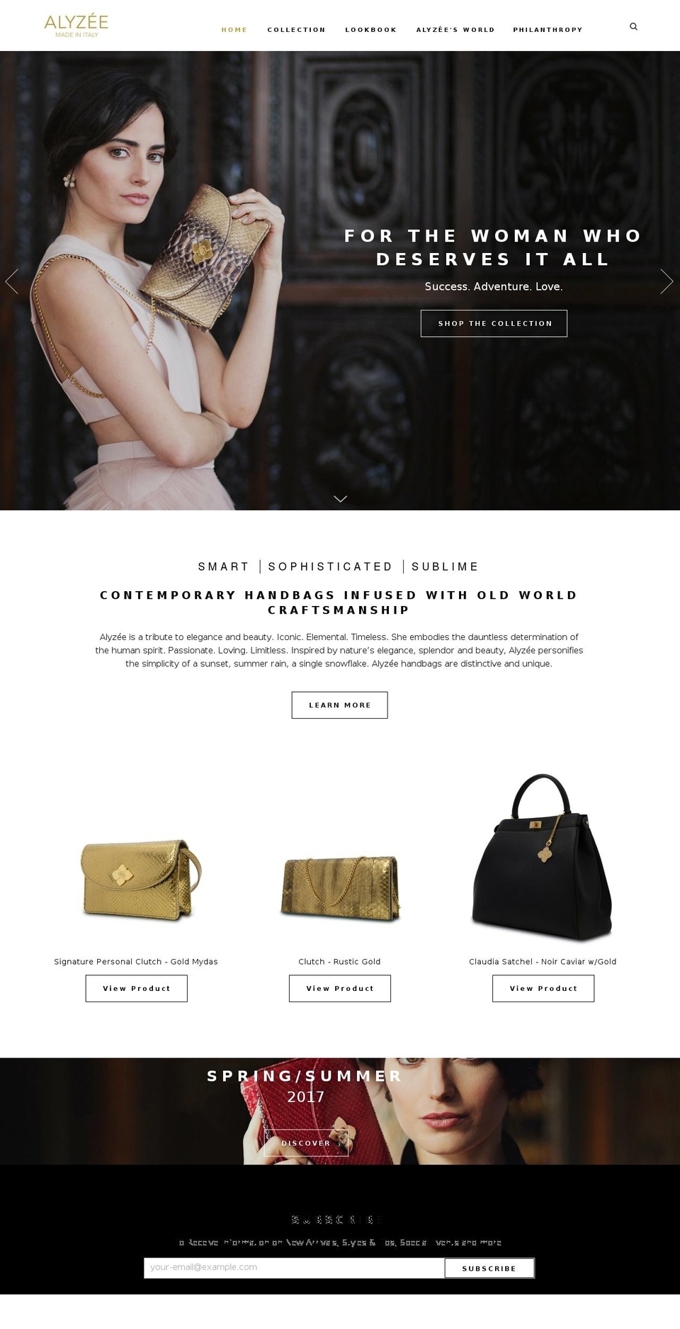 amaiahandbags.com — Shopify storefront screenshot