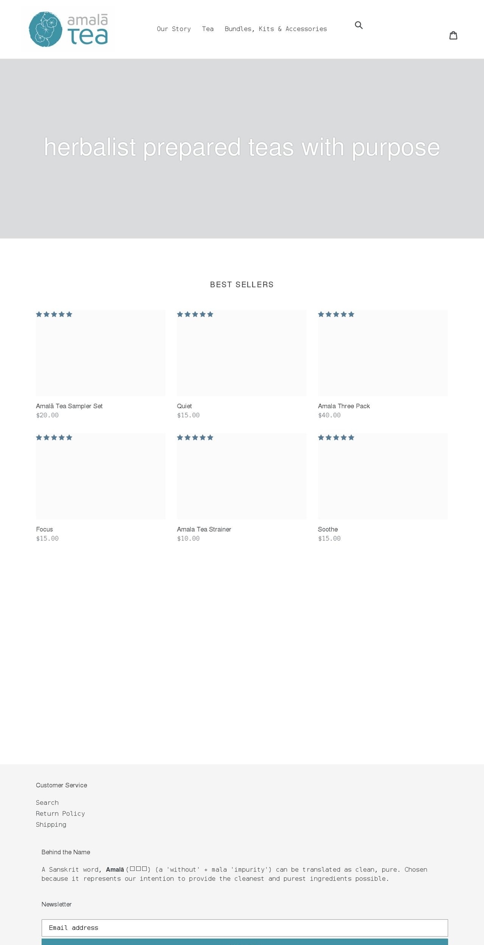 amalatea.com shopify website screenshot