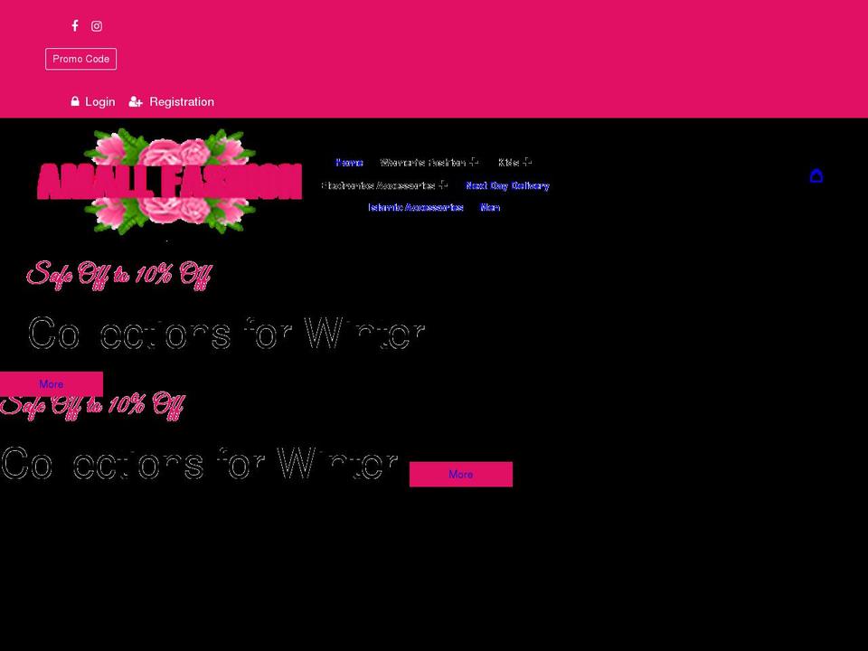 amallfashion.com shopify website screenshot