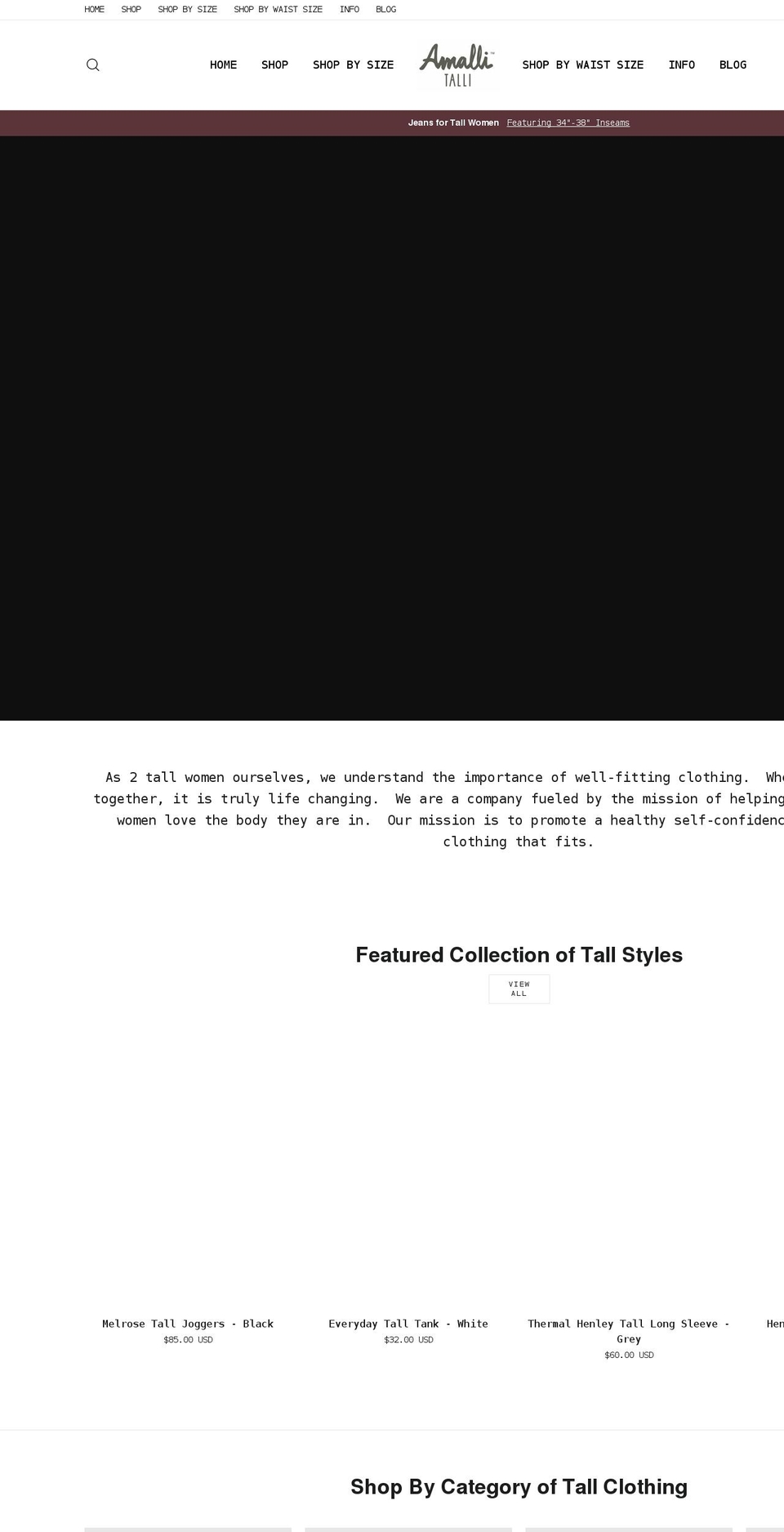 amallitalli.com shopify website screenshot