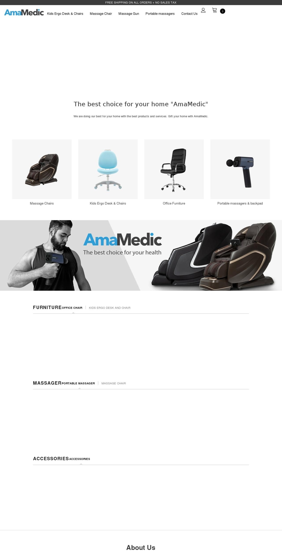 amamedics.com shopify website screenshot