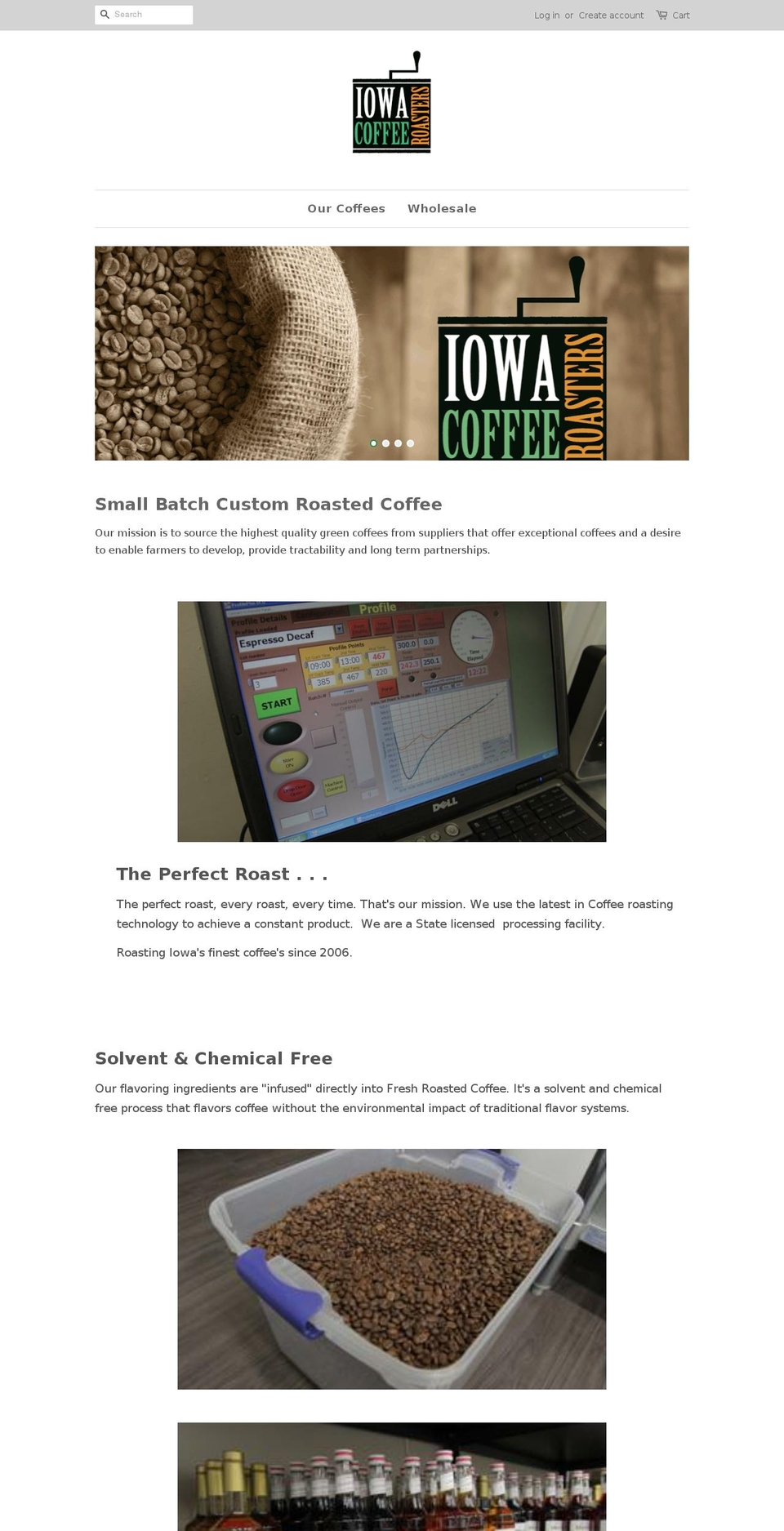 amanacoffeeroasters.com — Shopify storefront screenshot