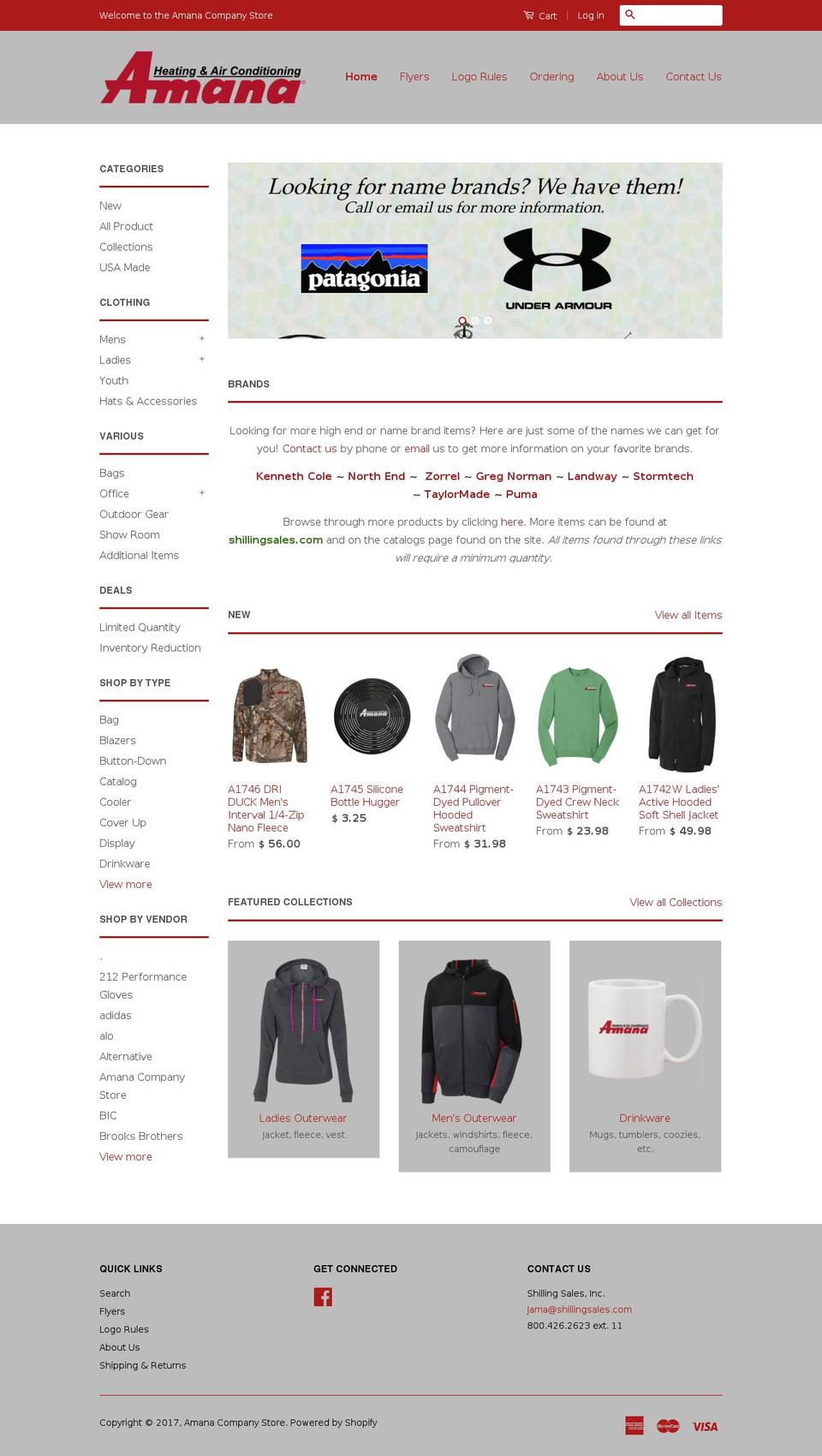 amanacompanystore.com shopify website screenshot