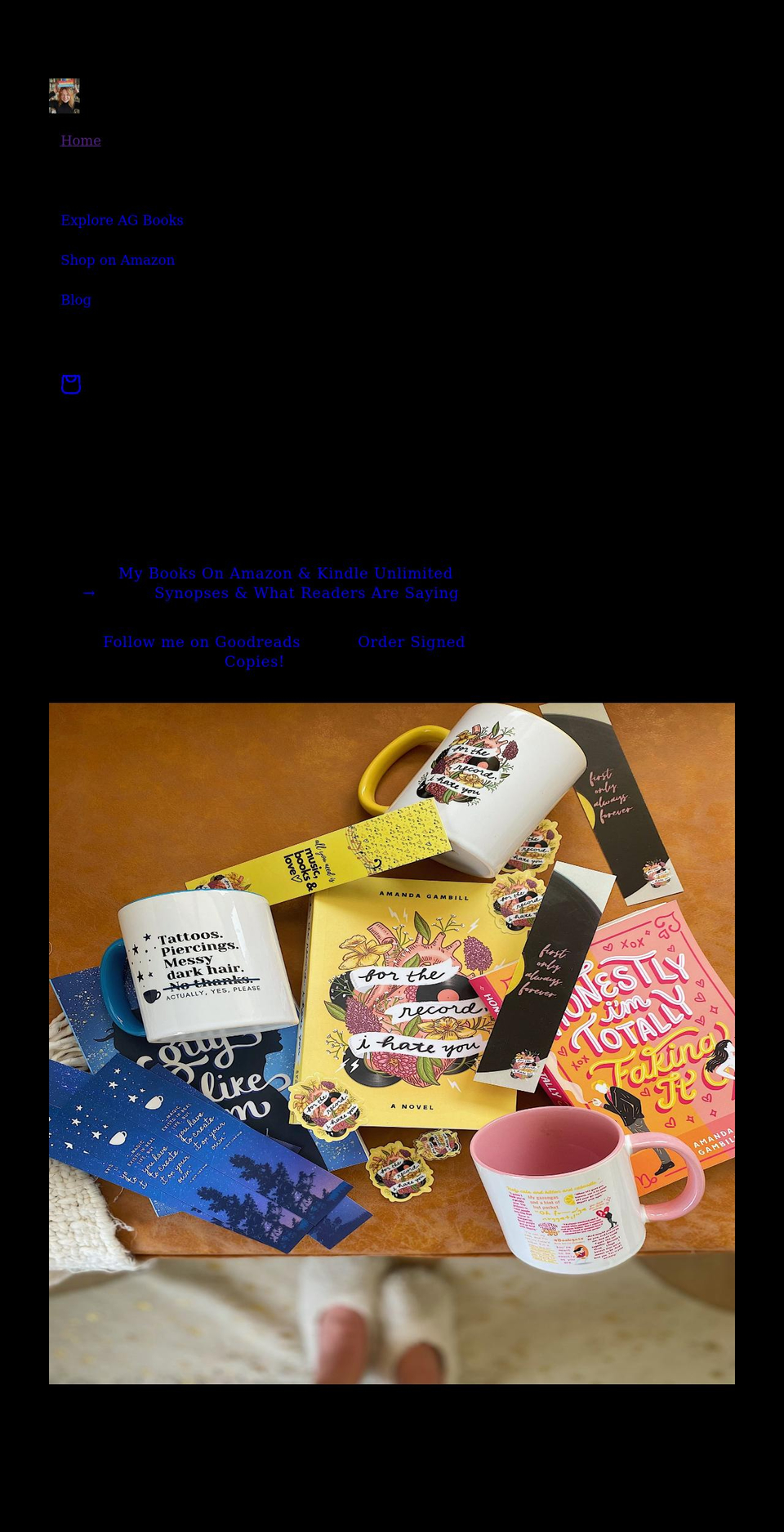 amandagambill.com shopify website screenshot