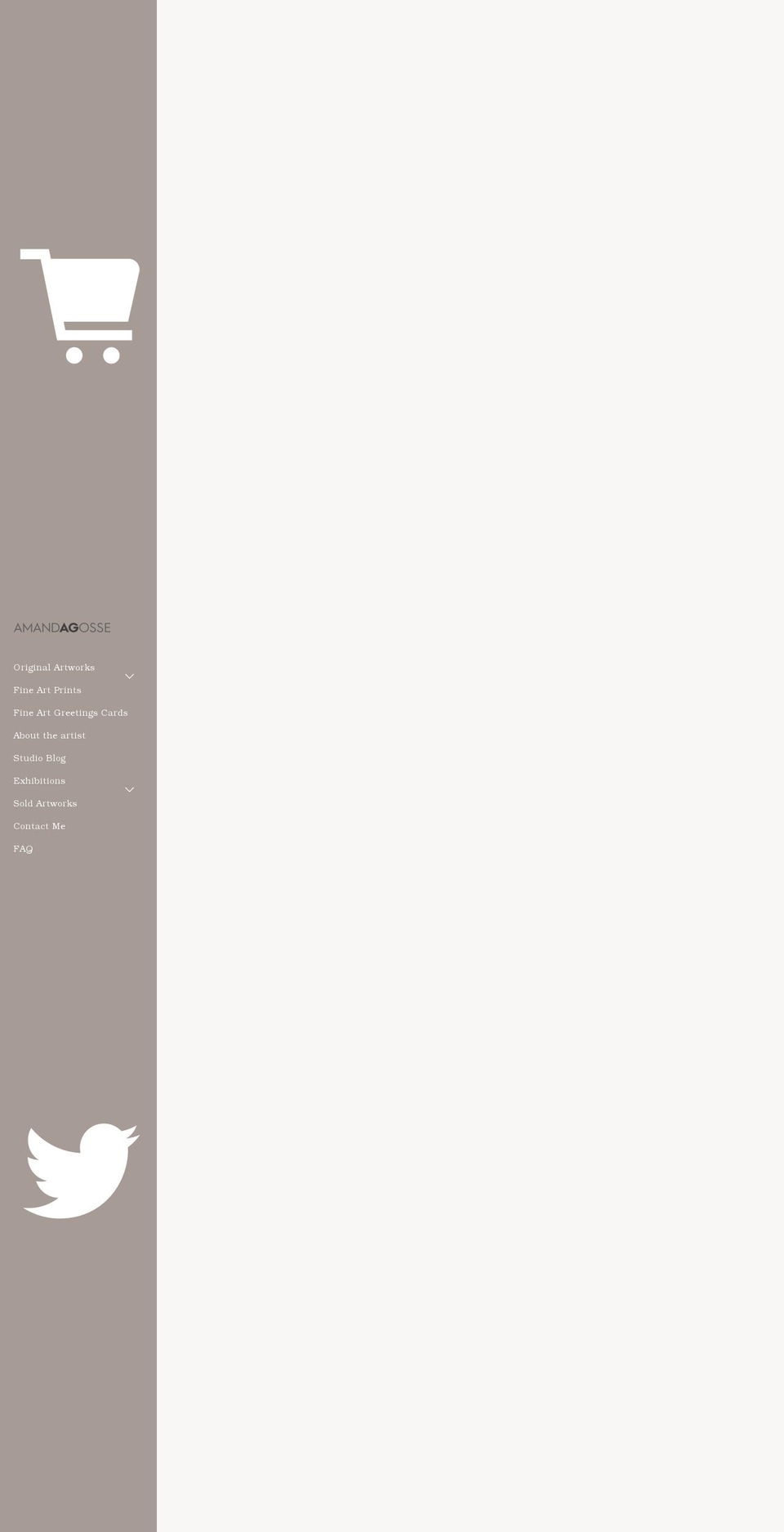 amandagosse.com shopify website screenshot