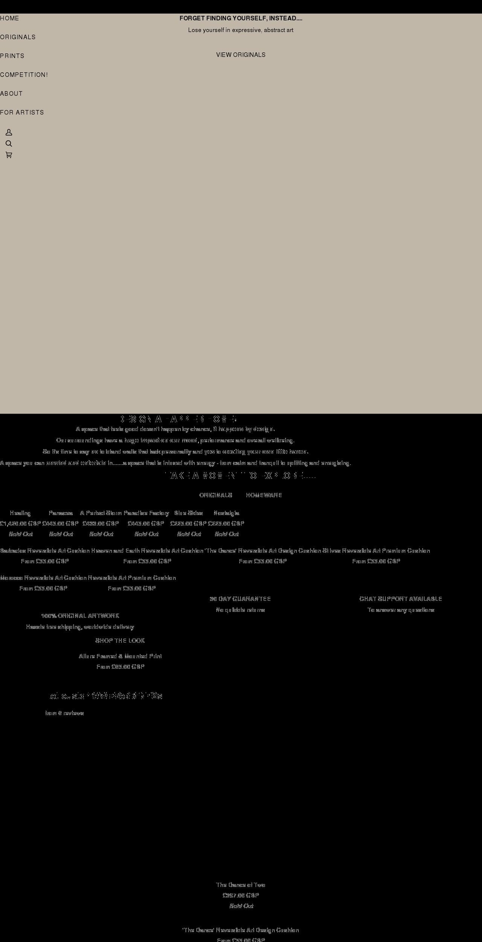 amandaheathart.com shopify website screenshot