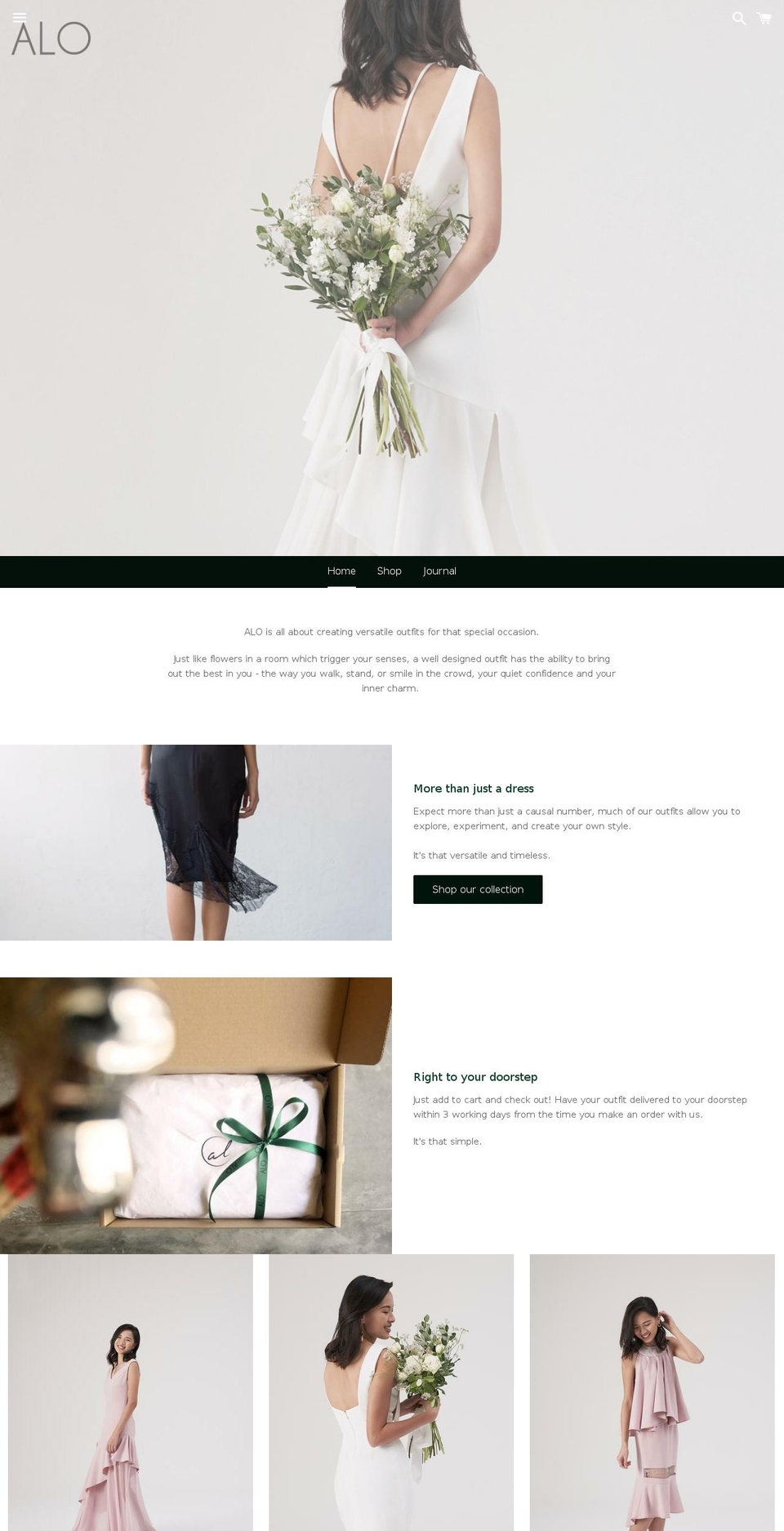 amandaleeonline.com — Shopify storefront screenshot