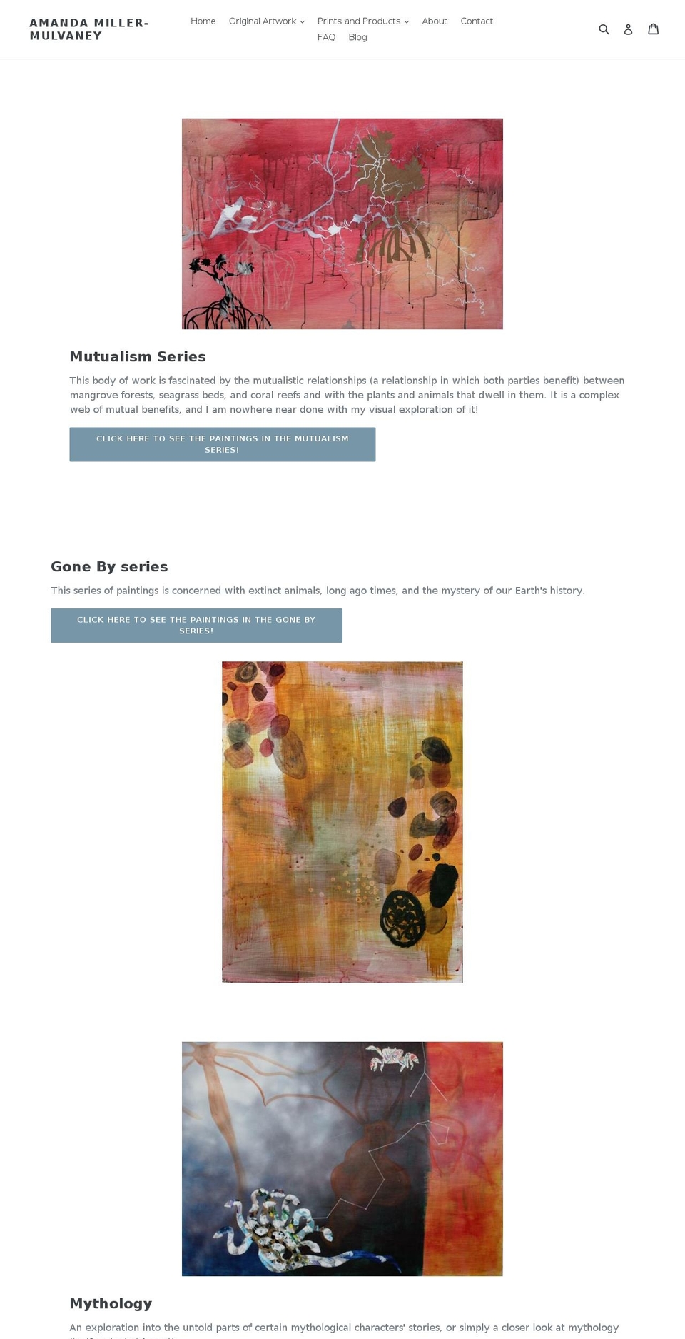 amandamillermulvaney.com — Shopify storefront screenshot
