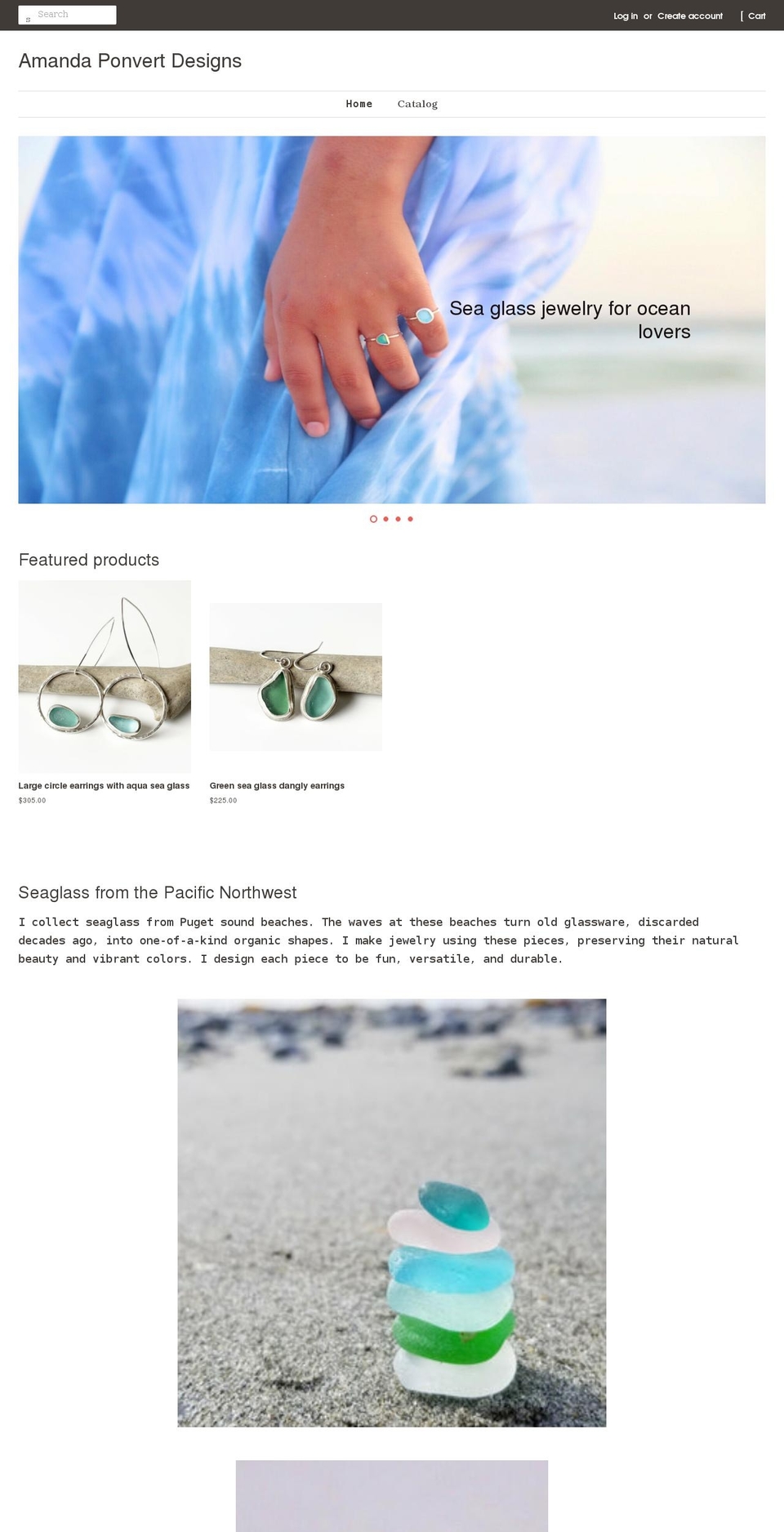 amandaponvertdesigns.com shopify website screenshot