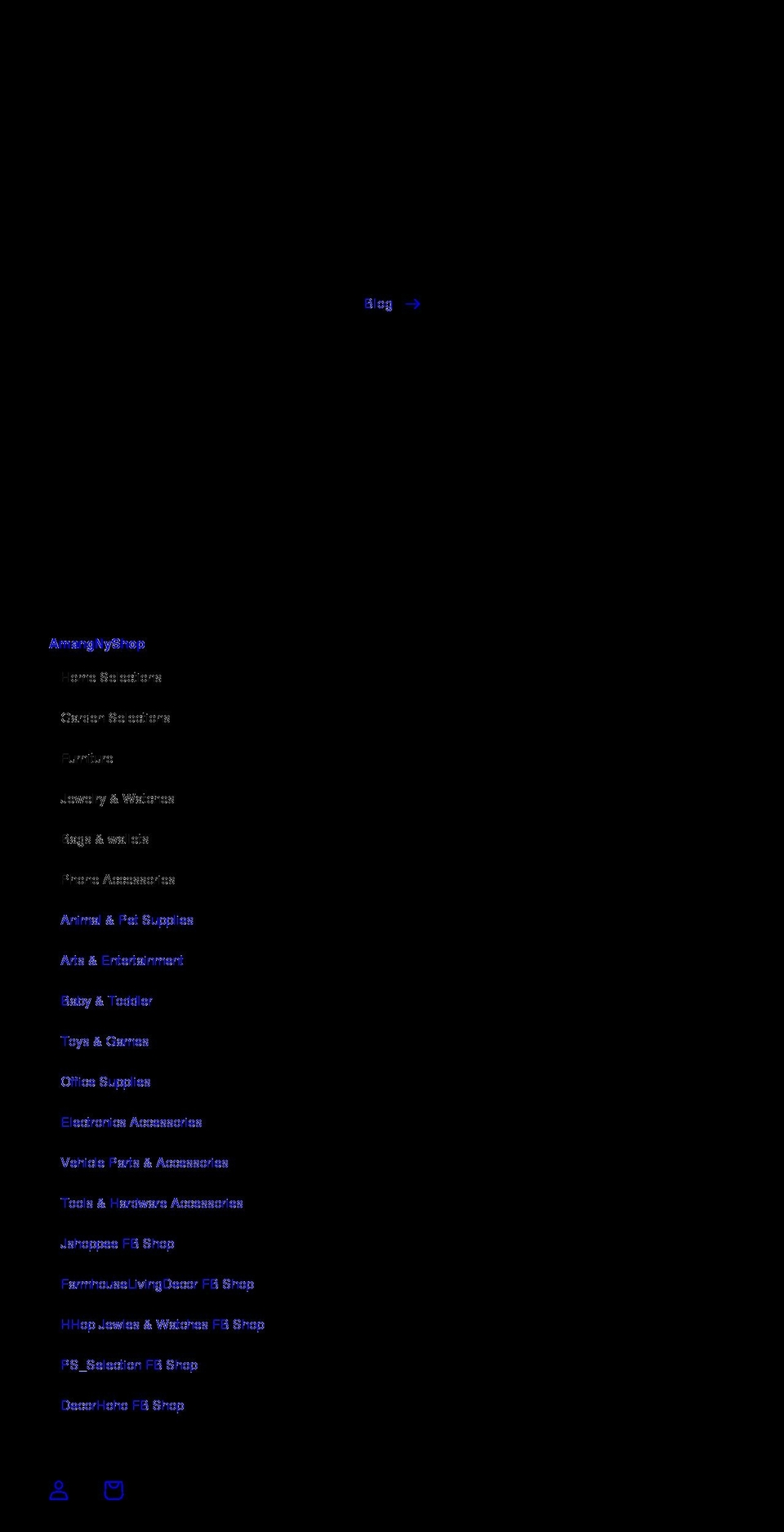 amangnyshop.com shopify website screenshot