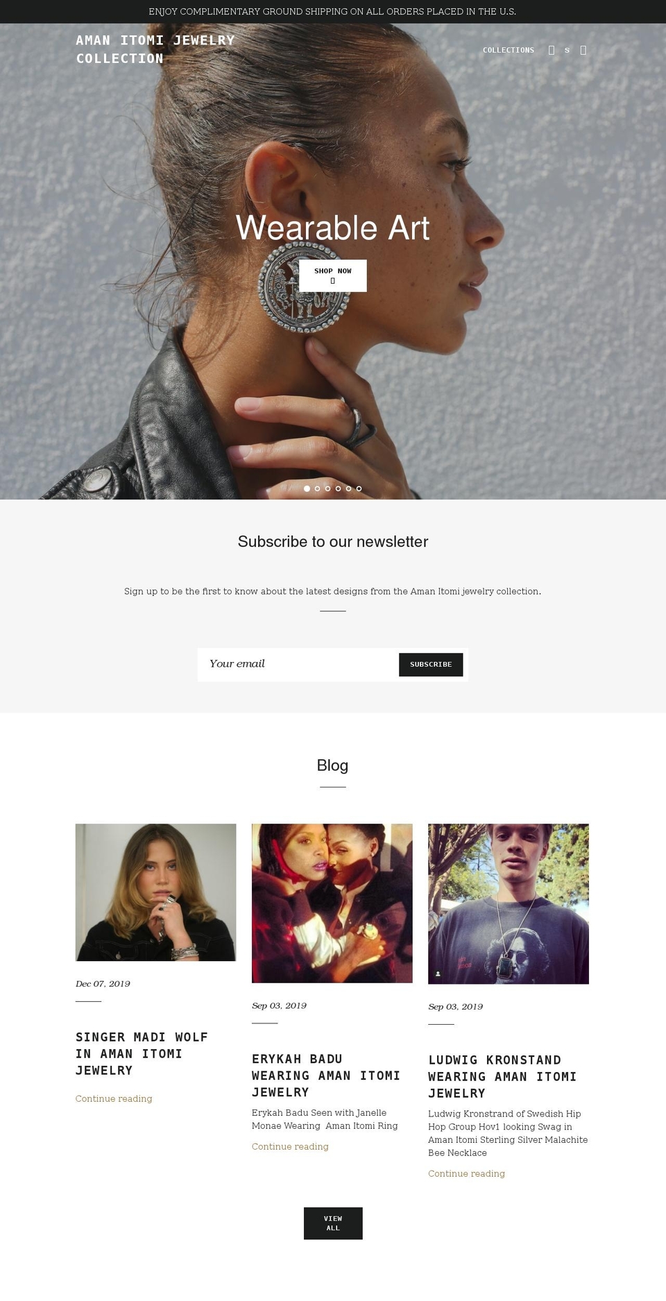 amanitomi.com shopify website screenshot