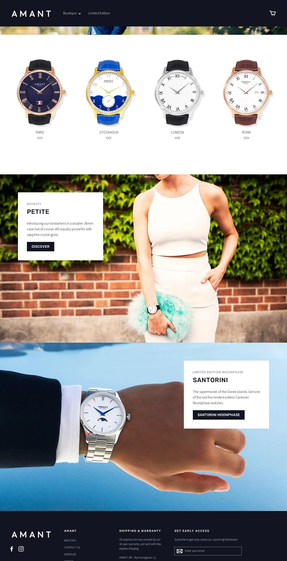 amantworld.com — Shopify storefront screenshot