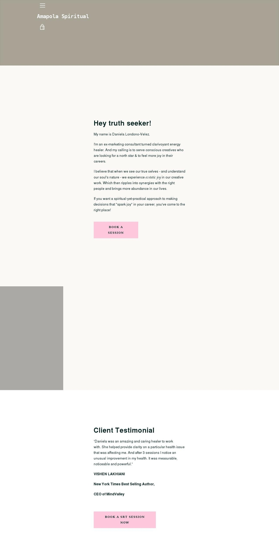 amapolaspiritual.com shopify website screenshot