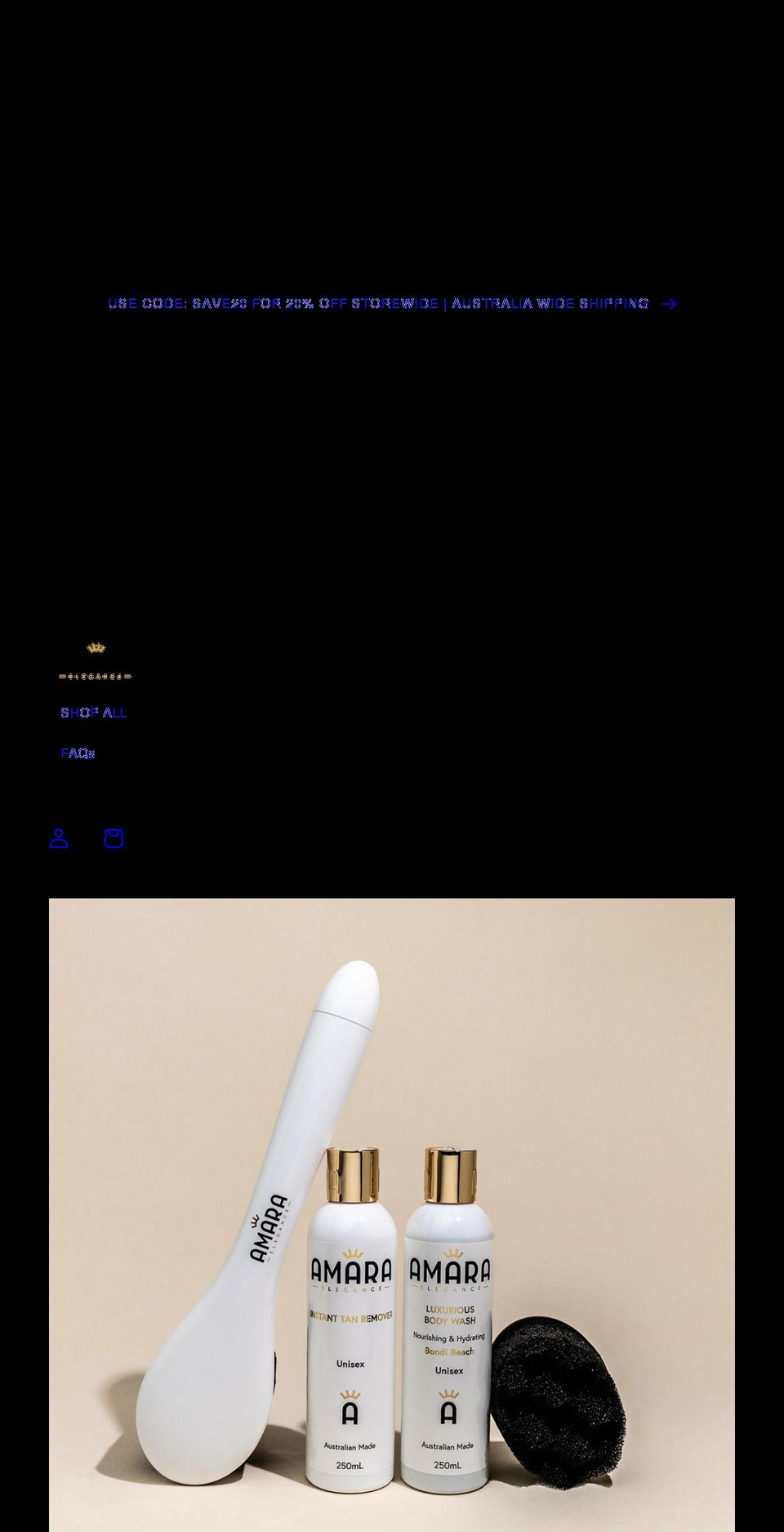 amaraelegance.com.au shopify website screenshot