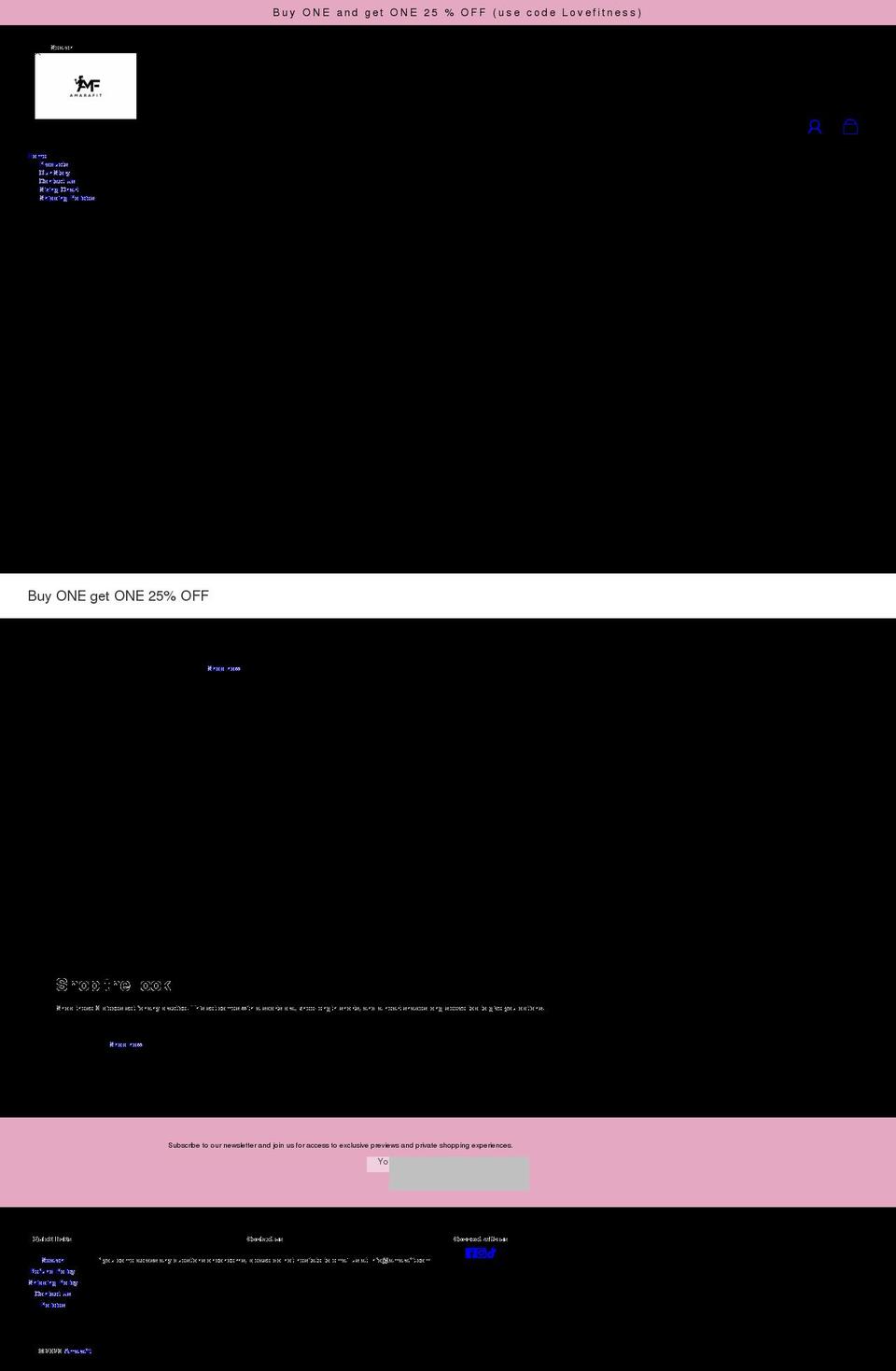 amarafit.com shopify website screenshot