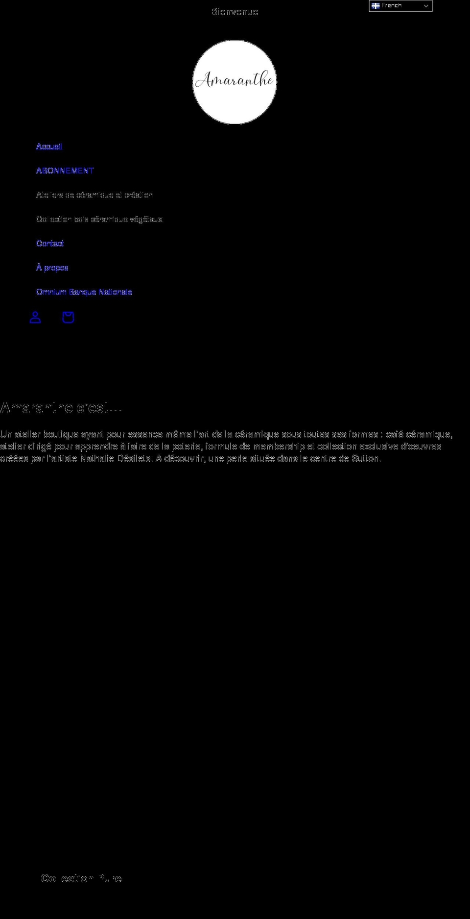 amaranthe.ca shopify website screenshot
