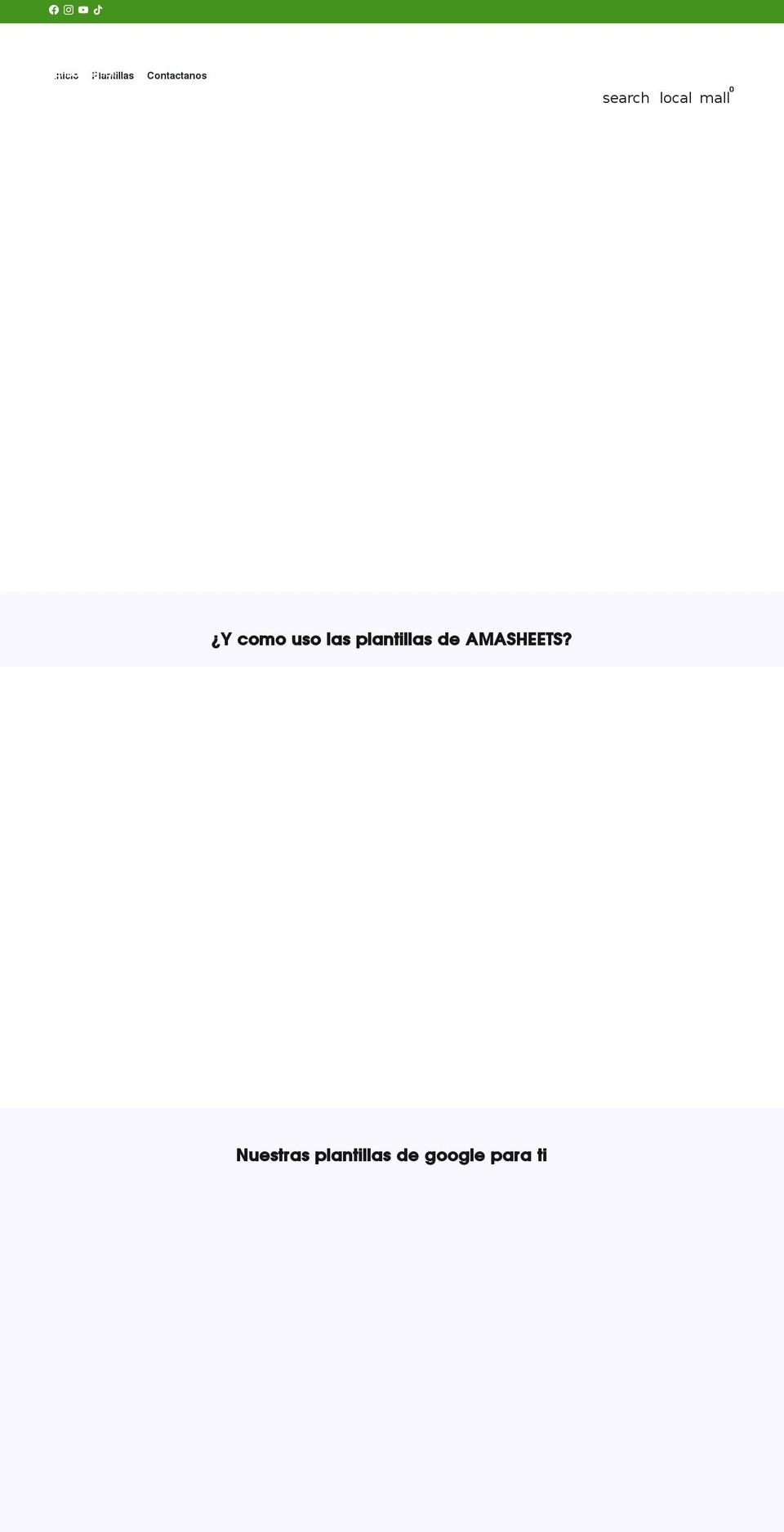 amasheets.com shopify website screenshot