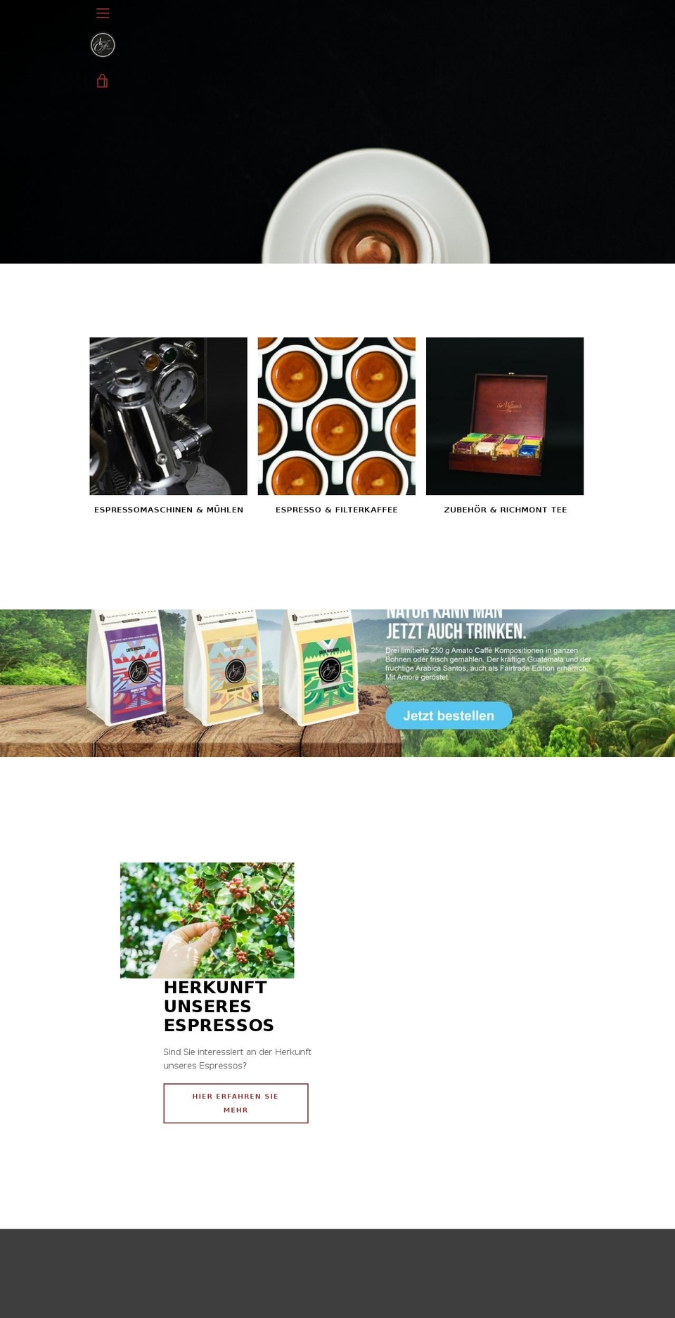 amato-caffe.com — Shopify storefront screenshot