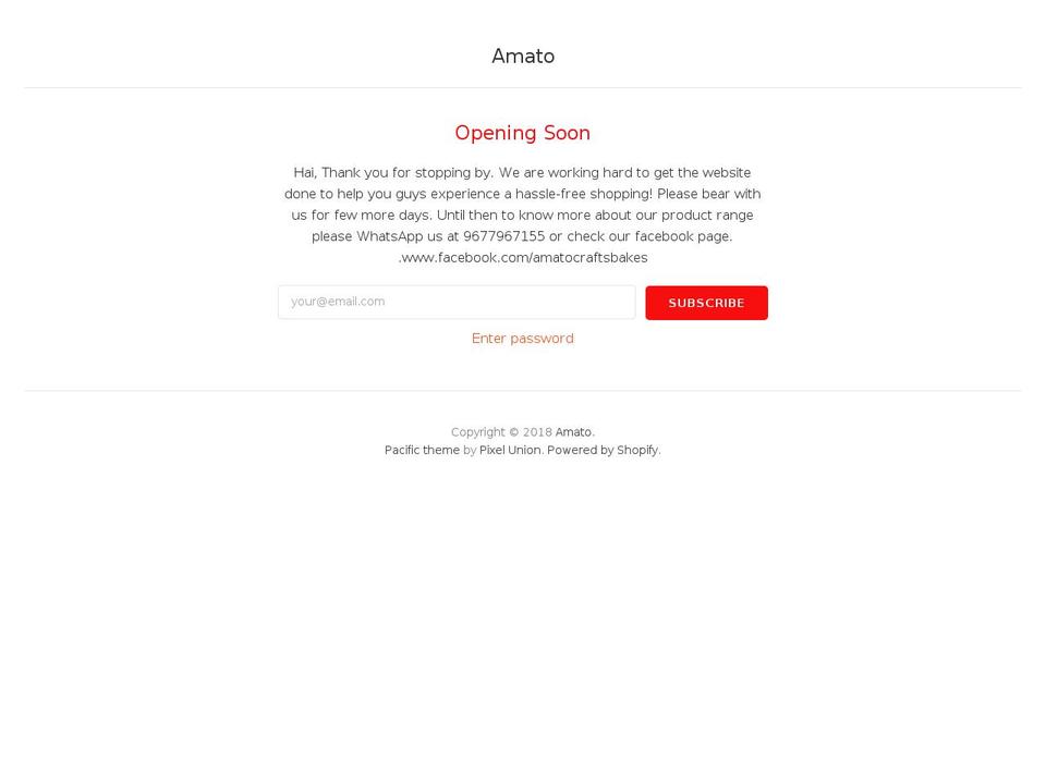 amato.in shopify website screenshot