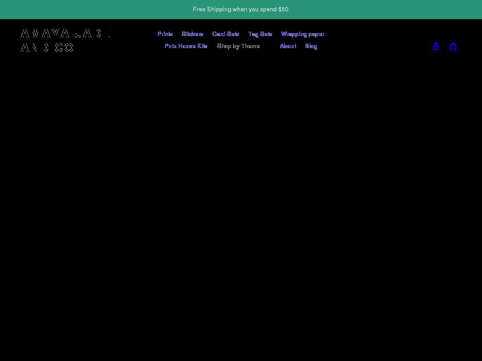 amayajadeandco.com shopify website screenshot