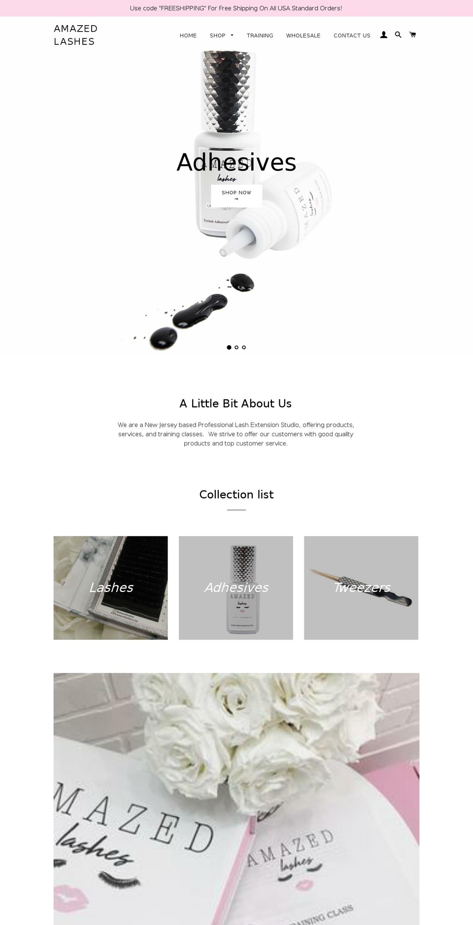 amazedskin.com — Shopify storefront screenshot