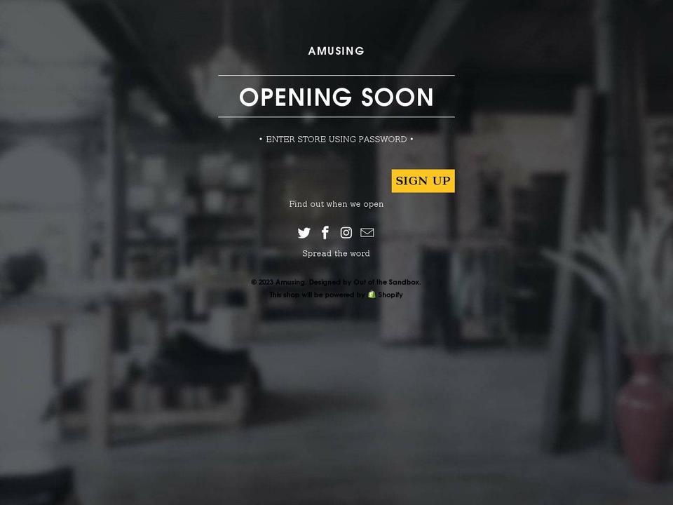 amazedthing.com shopify website screenshot