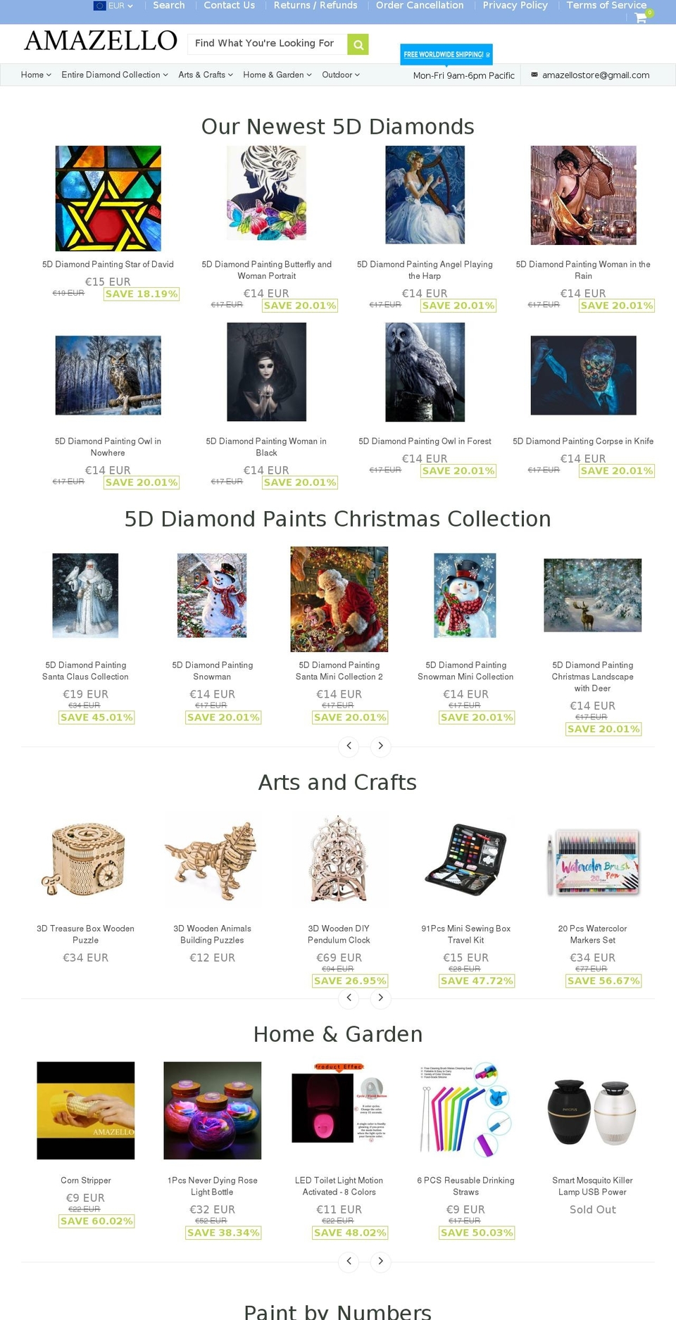 amazello.com — Shopify storefront screenshot