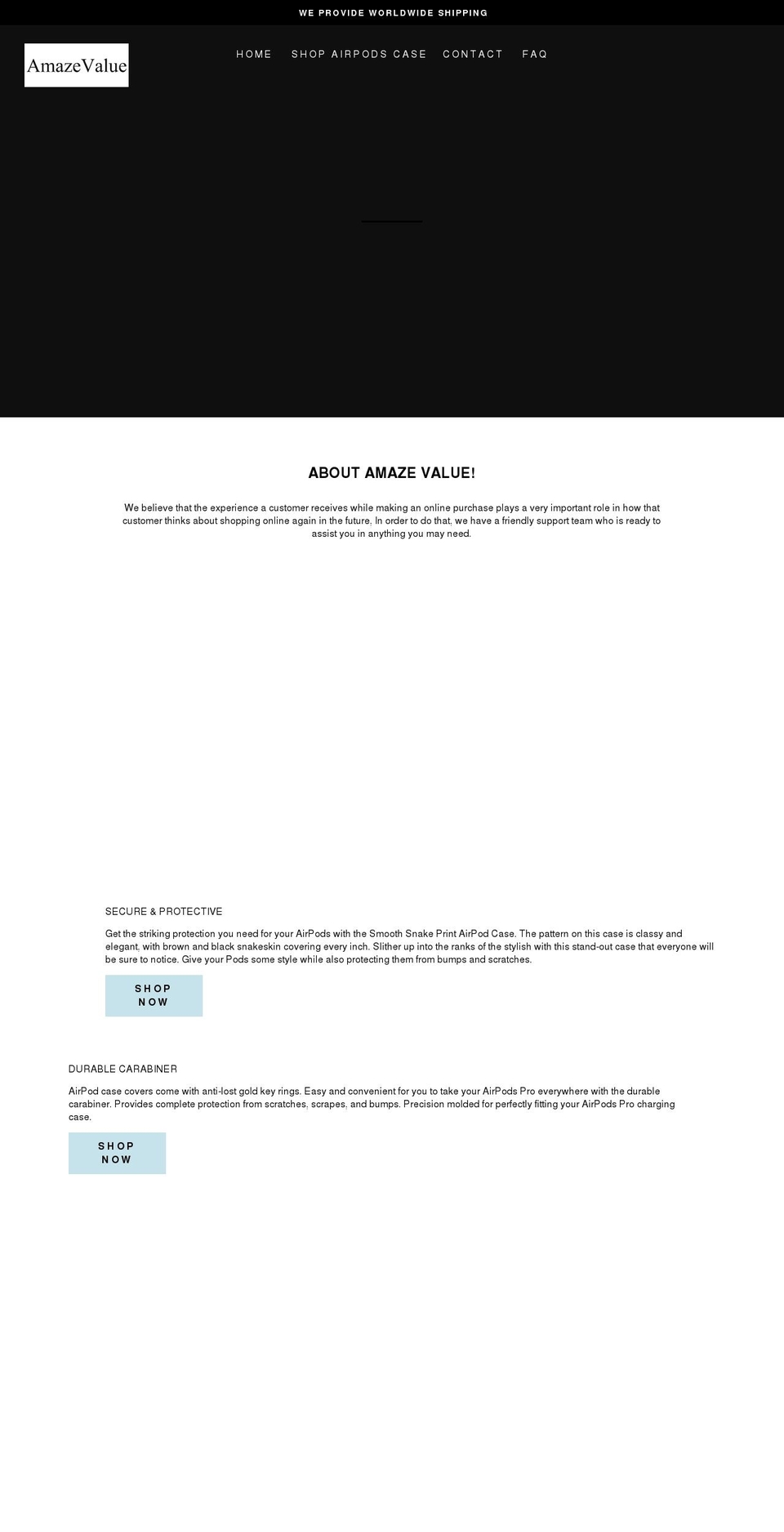 amazevalue.com shopify website screenshot