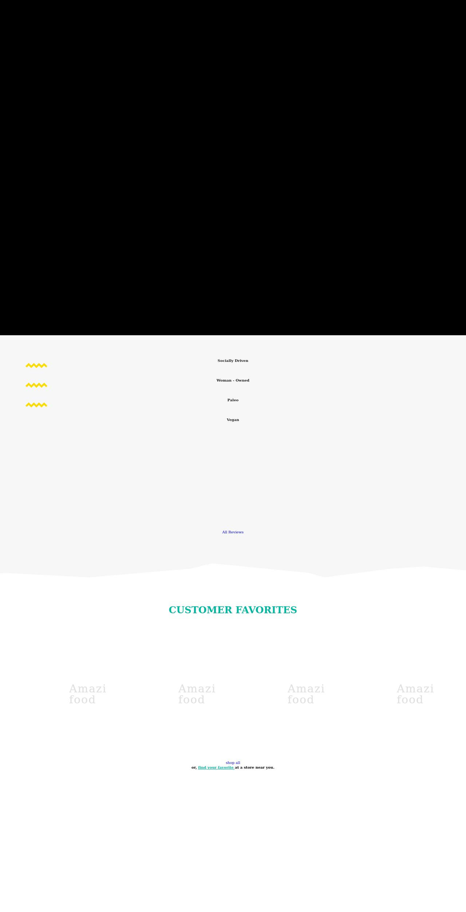 amazifoods.com shopify website screenshot