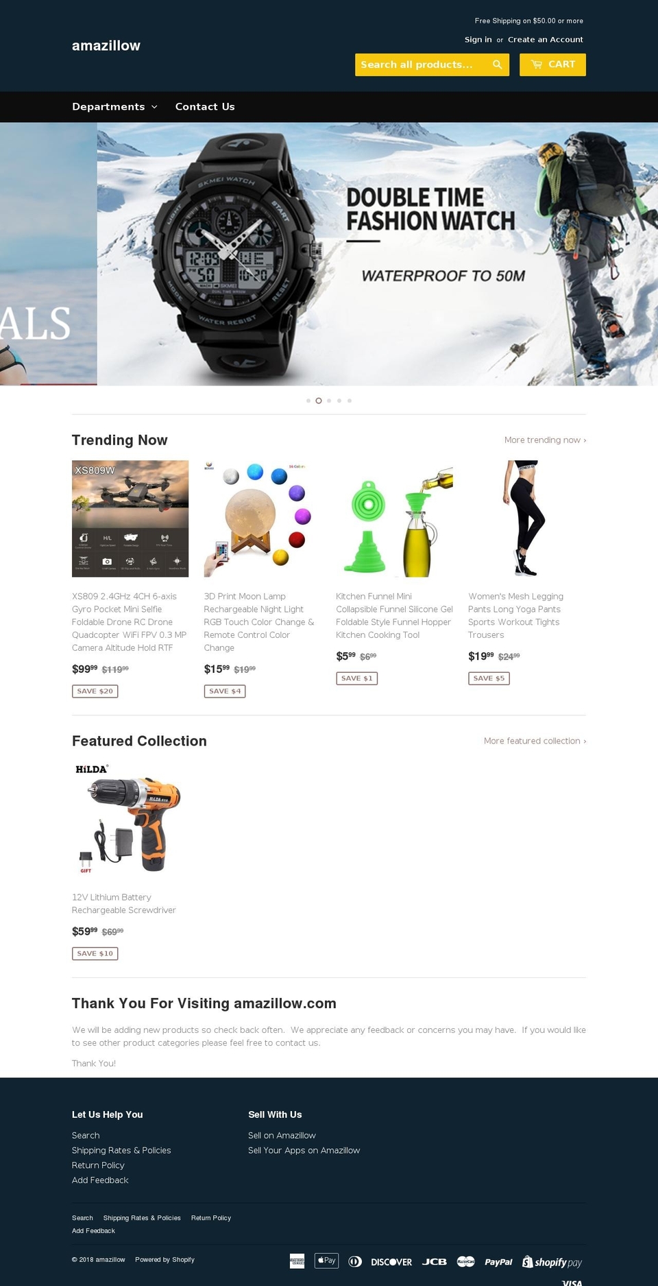 amazillow.com — Shopify storefront screenshot