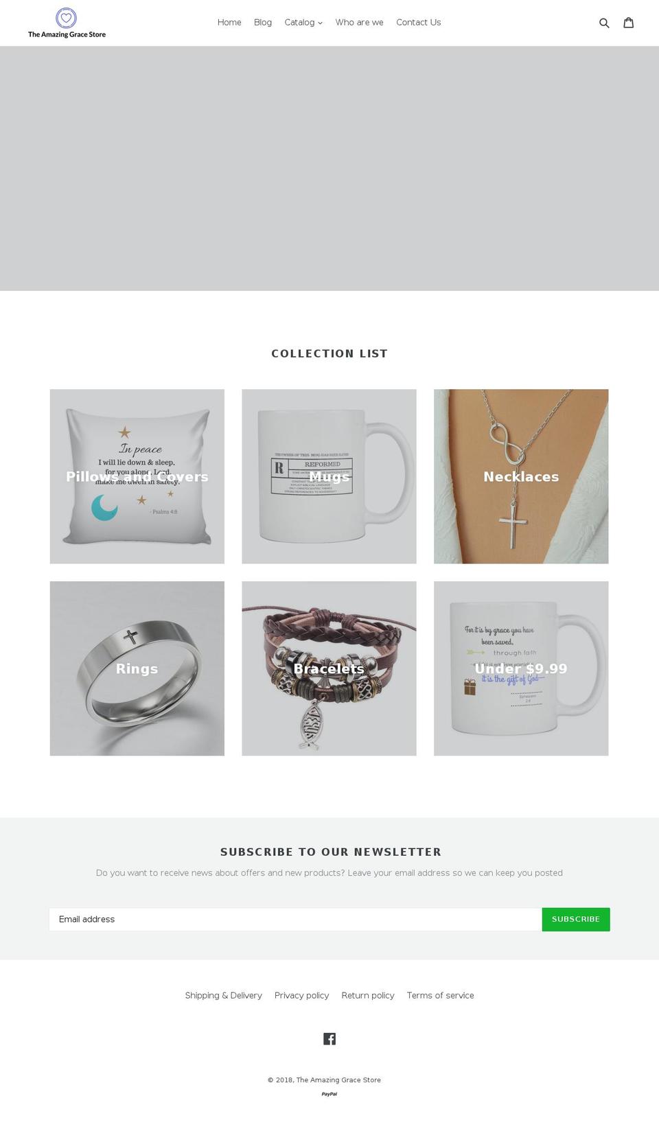 amazing-grace-store.com — Shopify storefront screenshot