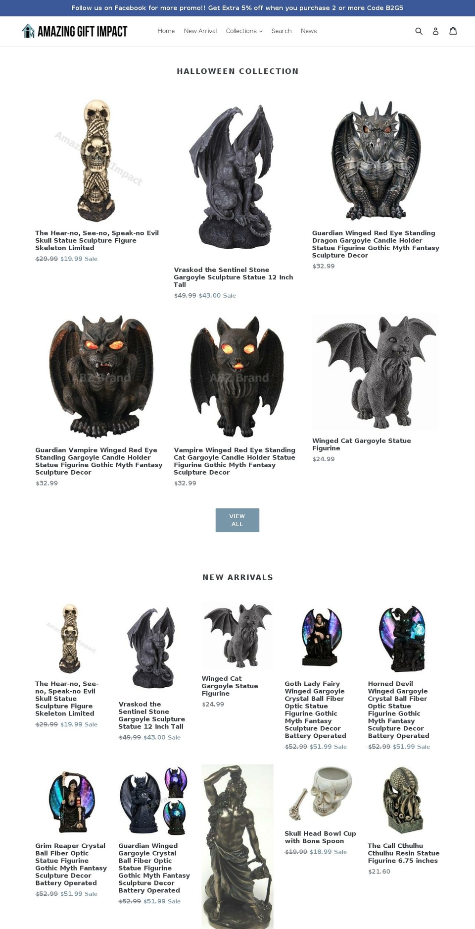 amazinggiftimpact.com shopify website screenshot