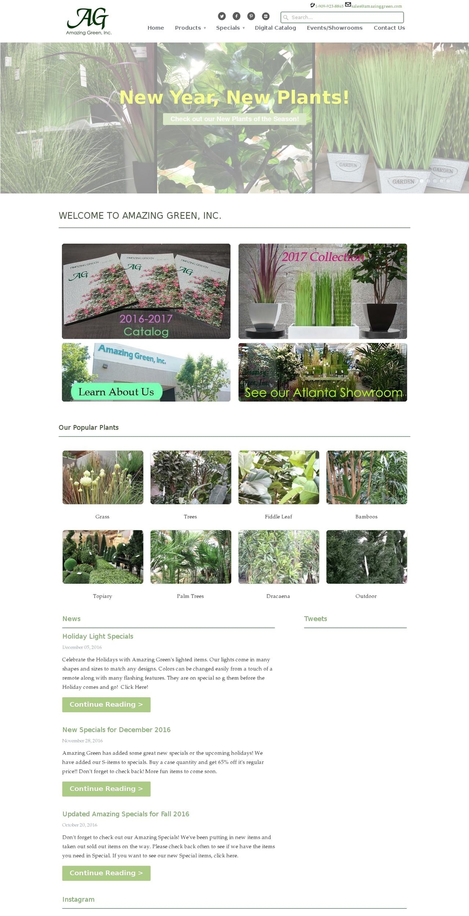 amazinggreen.com shopify website screenshot