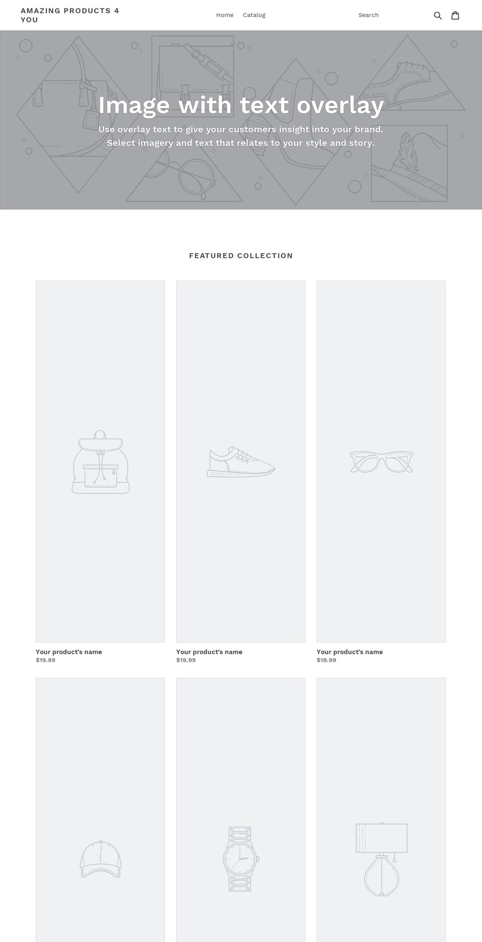 amazingproducts4u.com — Shopify storefront screenshot