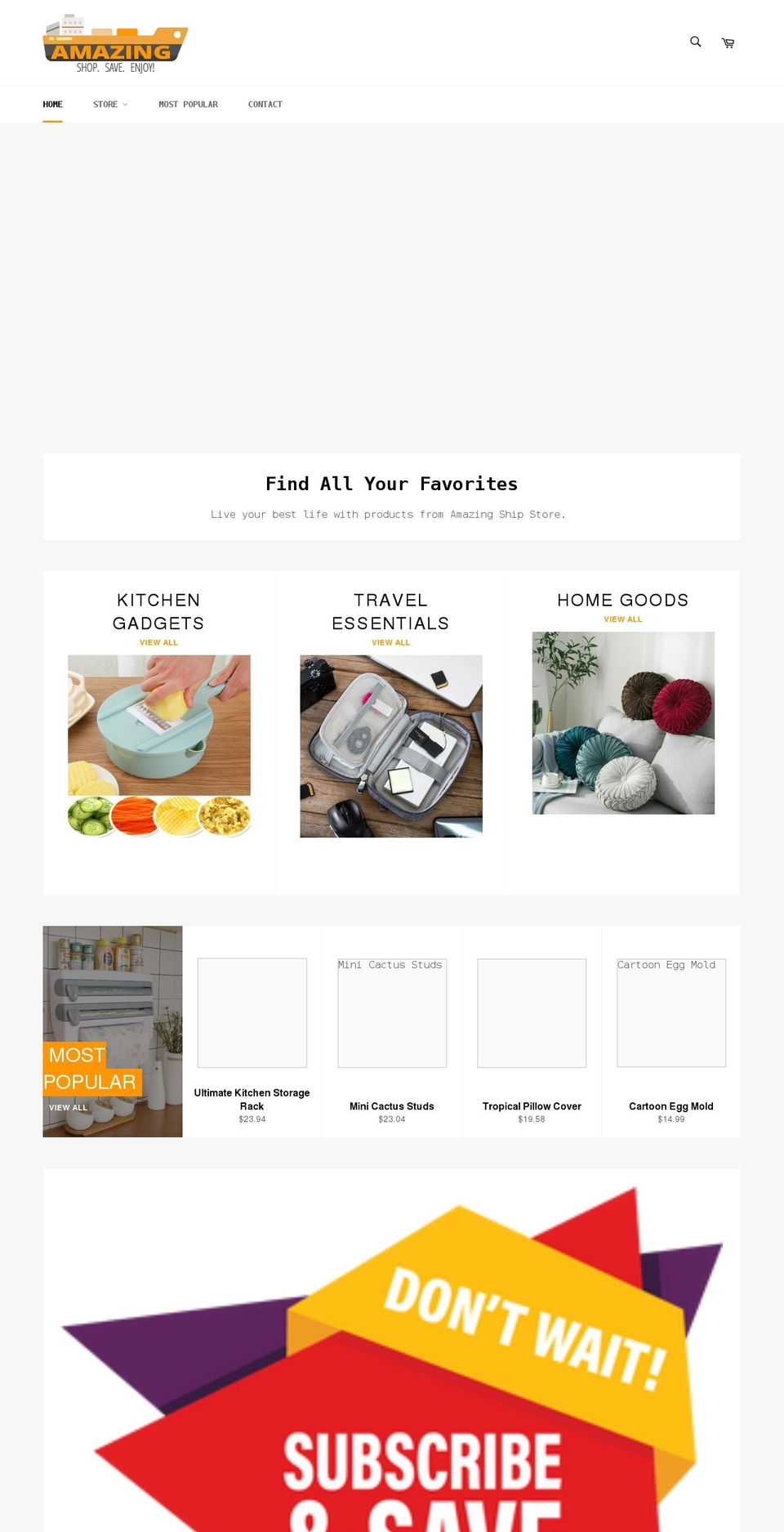amazingshipstore.com shopify website screenshot