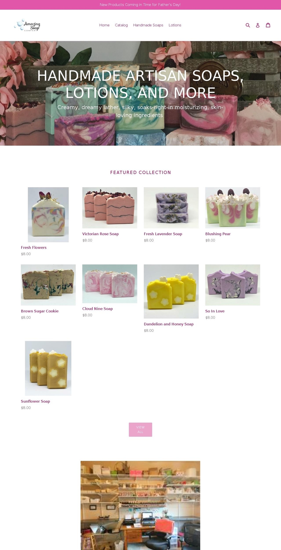 amazingsoapcompany.com — Shopify storefront screenshot