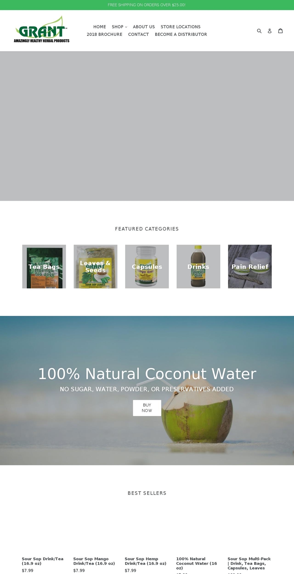 amazingsoursop.com shopify website screenshot