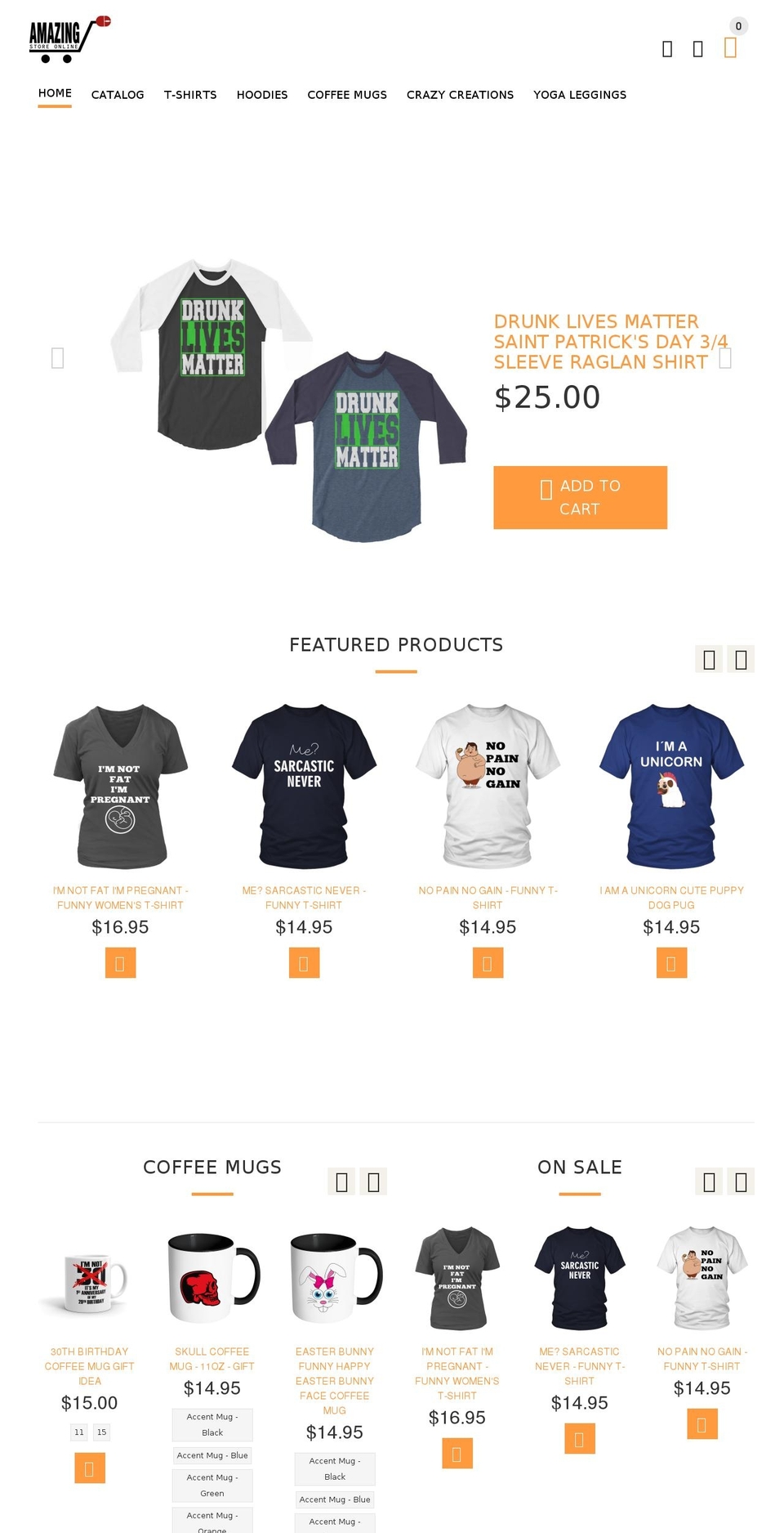 amazingstoreonline.com shopify website screenshot