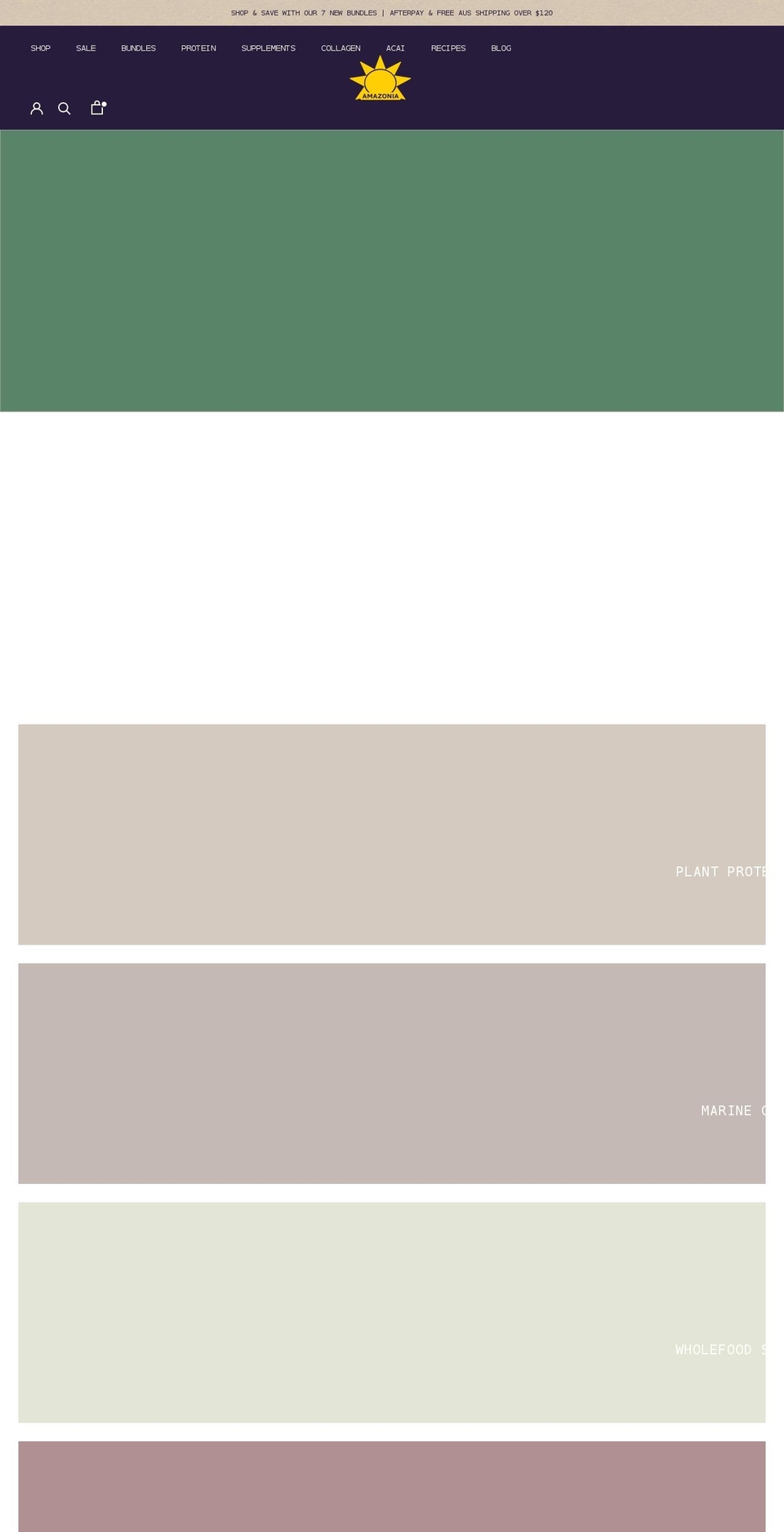 amazonia.com shopify website screenshot