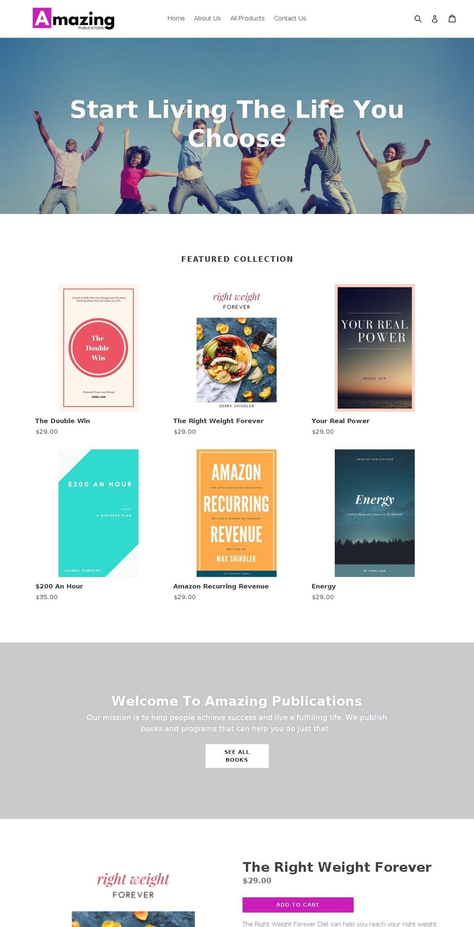 amazpub.com — Shopify storefront screenshot